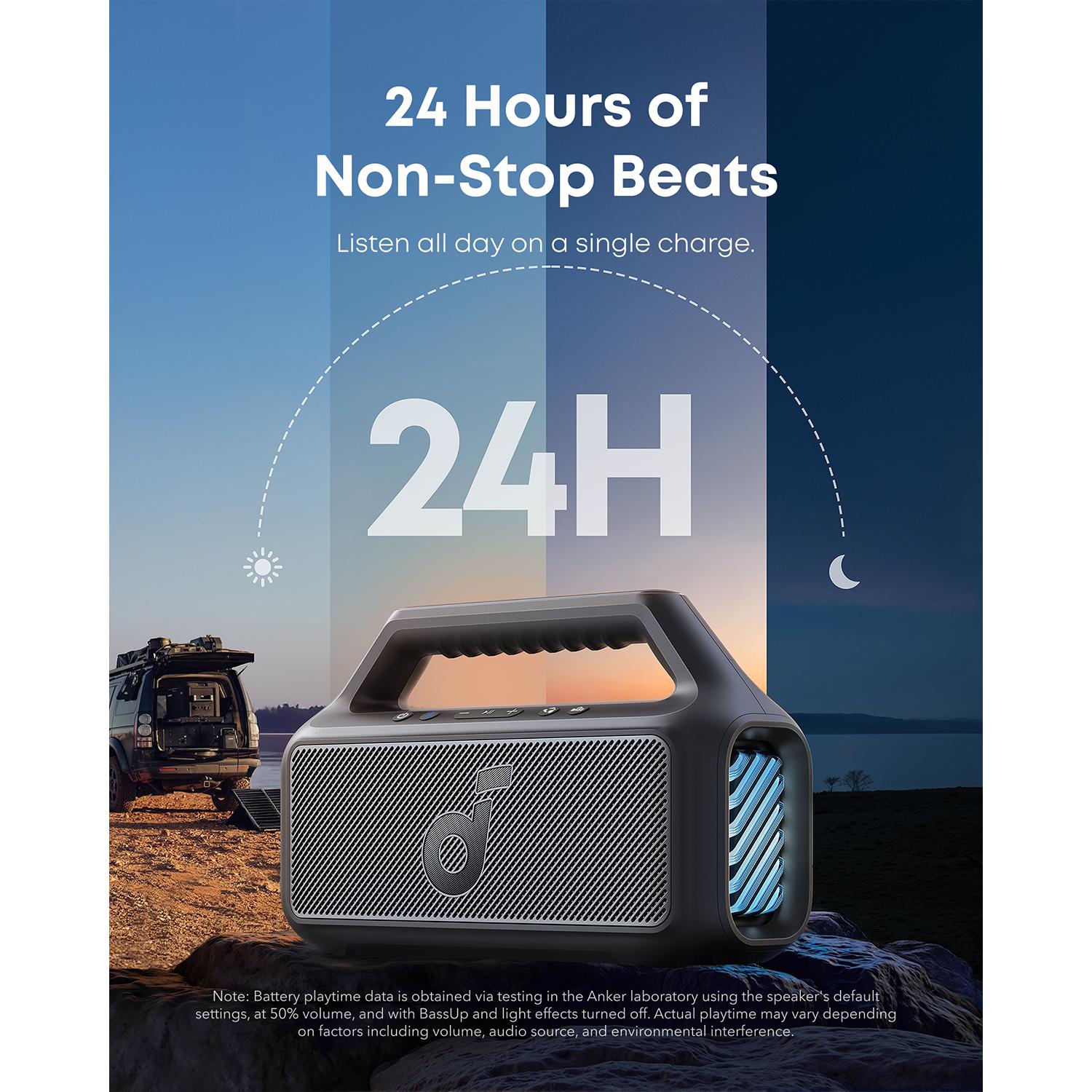 soundcore Boom 2 Bluetooth Speaker - Black - Image 20