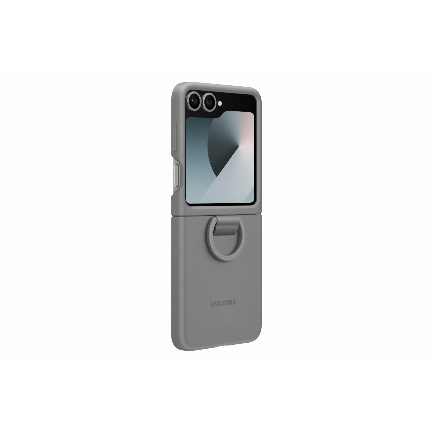 Samsung Silicone Cover With Ring - Samsung Galaxy Z Flip6 - Gray - Image 43