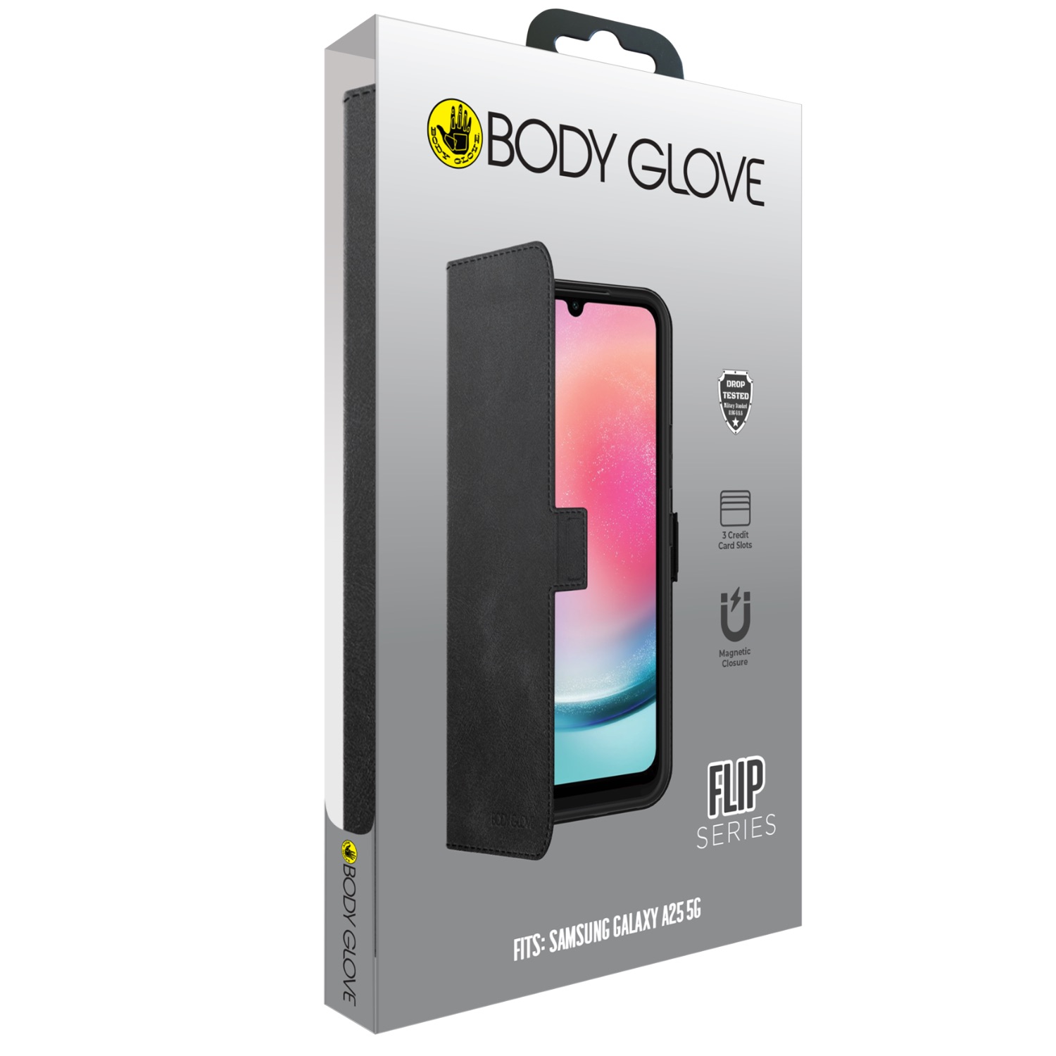 Body Glove Flip Series - Samsung Galaxy A25 5G - Black - Image 31
