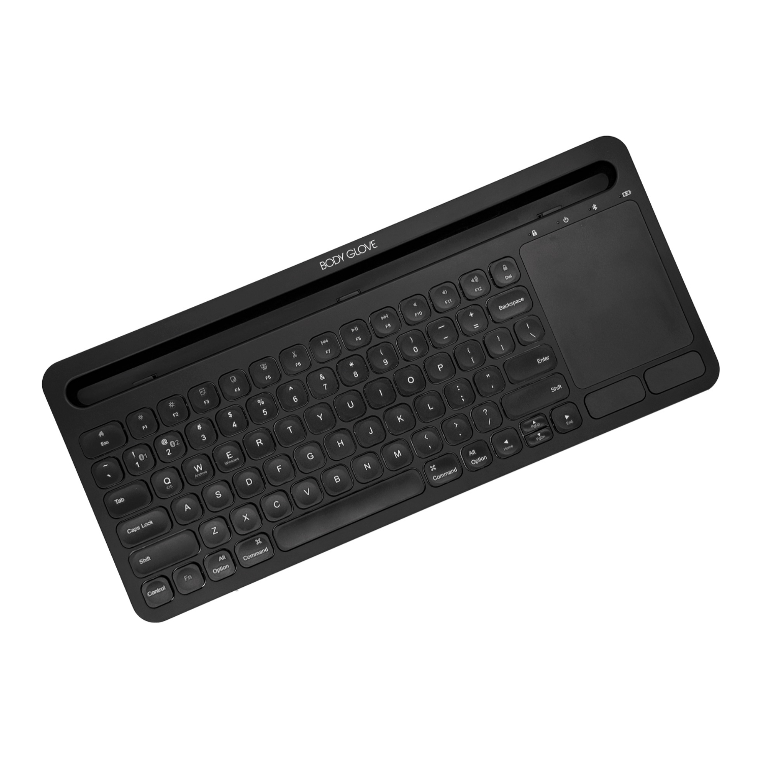 Body Glove Wireless Keyboard With Stand - Black - Image 95