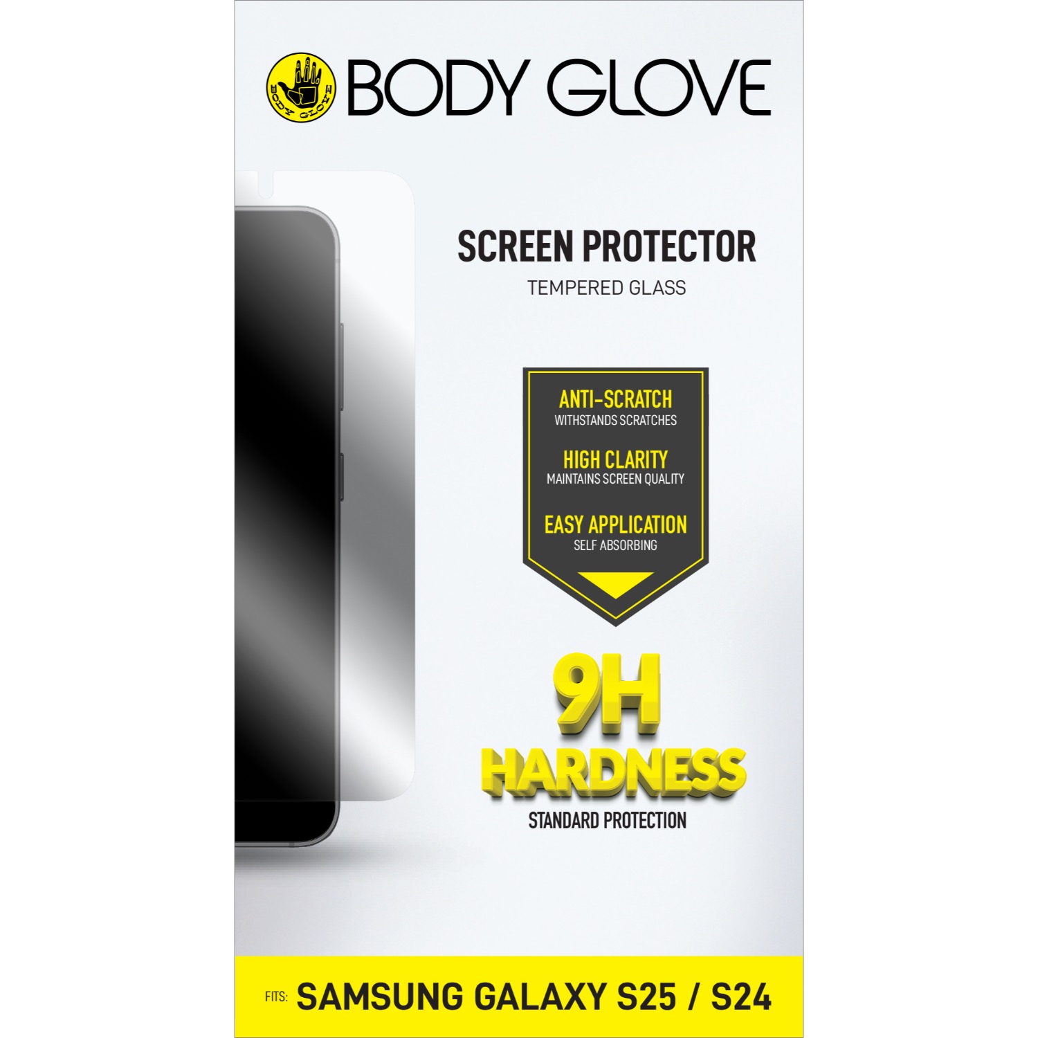 Body Glove Tempered Glass Screen Protector - Samsung Galaxy S25 - Clear - Image 76
