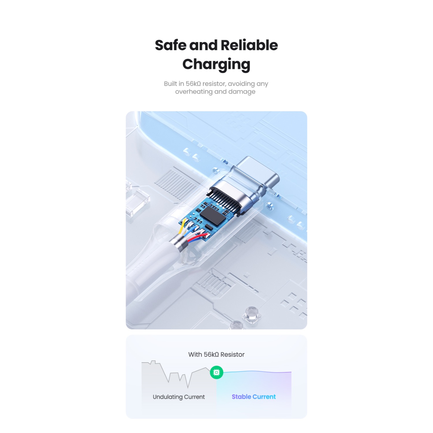 UGREEN USB To Type-C Cable 1 Metre - White - Image 10