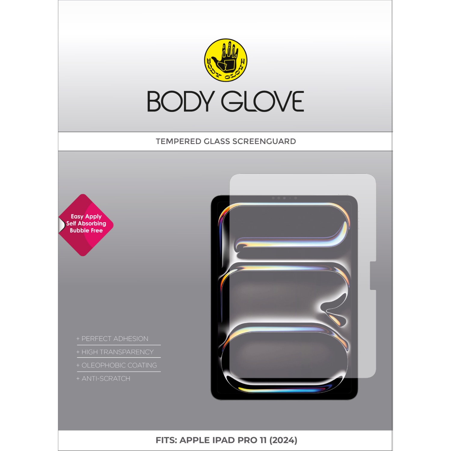 Body Glove Tempered Glass Screen Protector - Apple iPad Pro 11 (2024) - Clear - Image 31