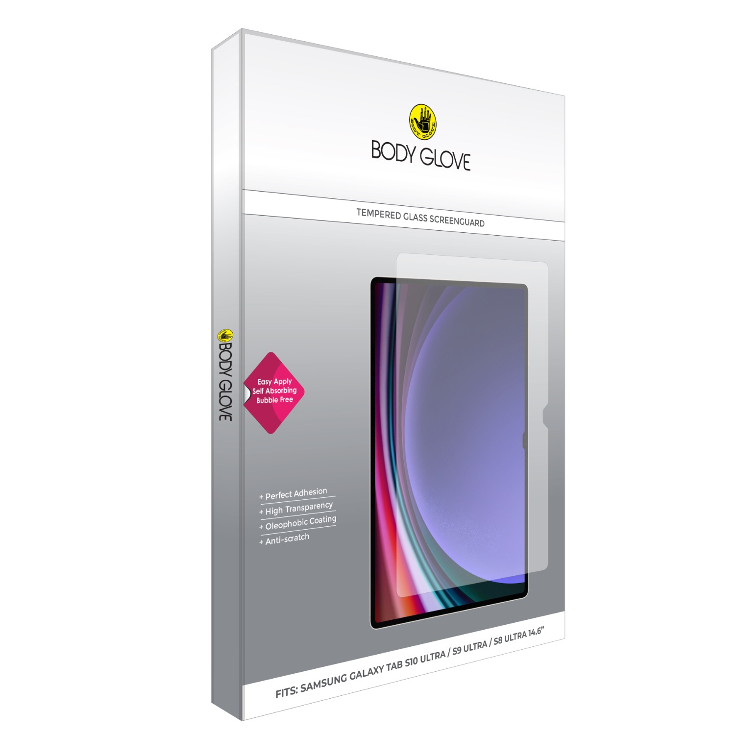 Body Glove Tempered Glass Screen Protector - Samsung Galaxy Tab S11 Ultra / Tab S9 Ultra / Tab S8 Ultra - Image 41