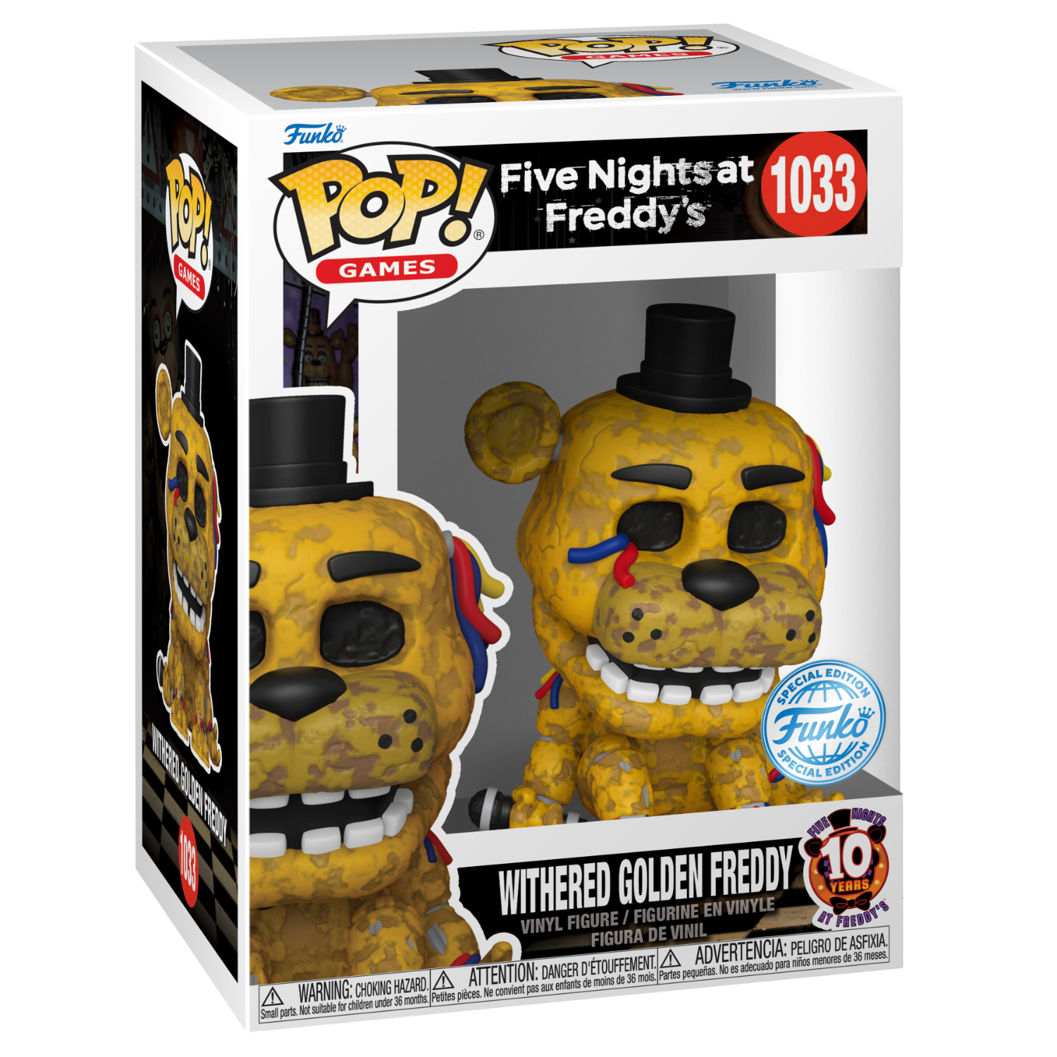 Funko Pop! Games: Five Nights At Freddys - Withered Golden Freddy (Special Edition) - Image 29