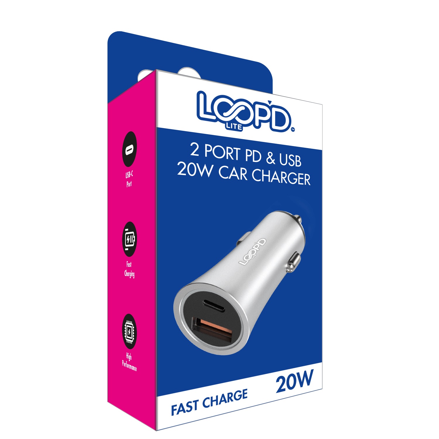 LOOPD Lite Dual Port PD Car Charger - 20W - Image 83