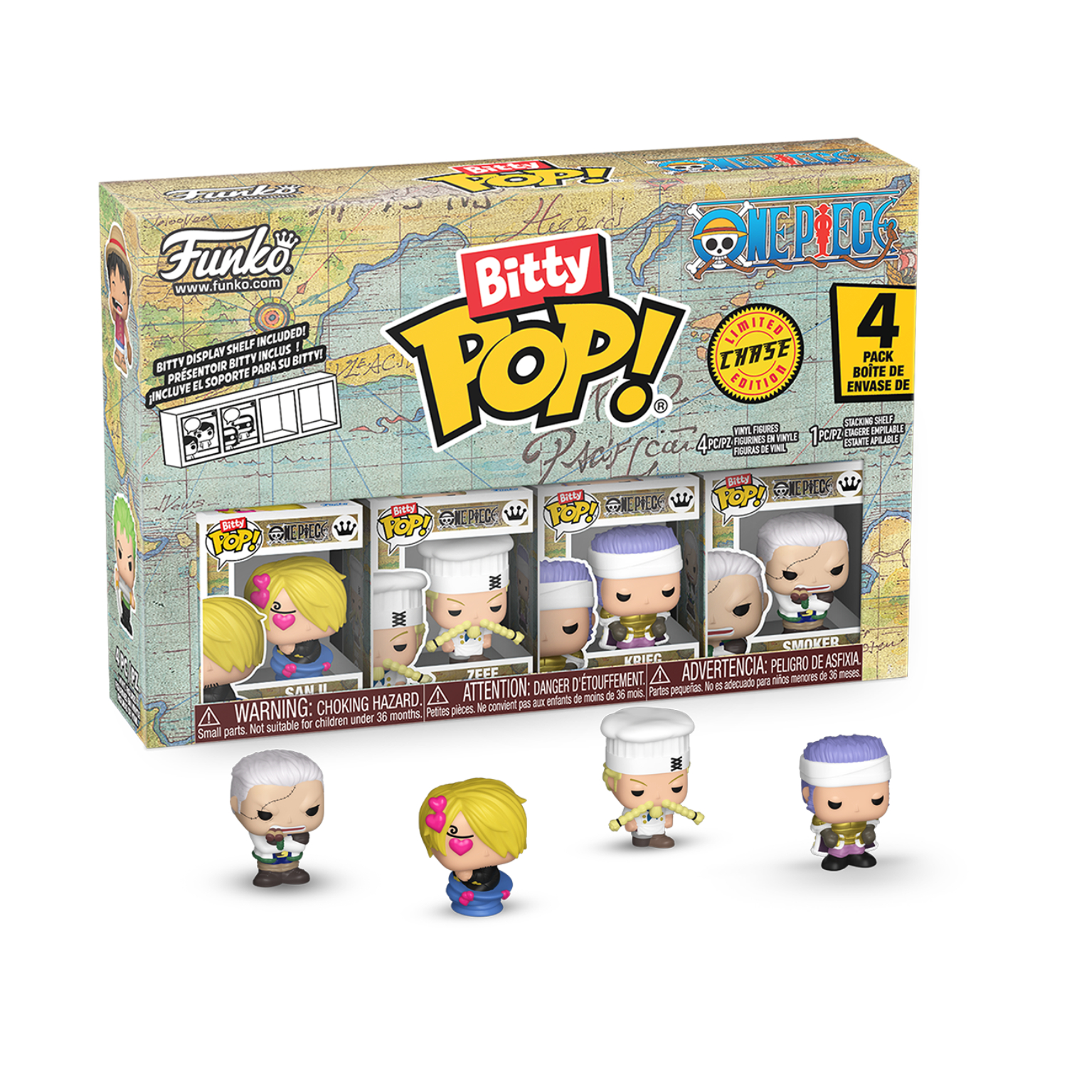 Funko Bitty Pop!: One Piece - Series 3 4 Pack(Limited Chase Edition) - Image 100