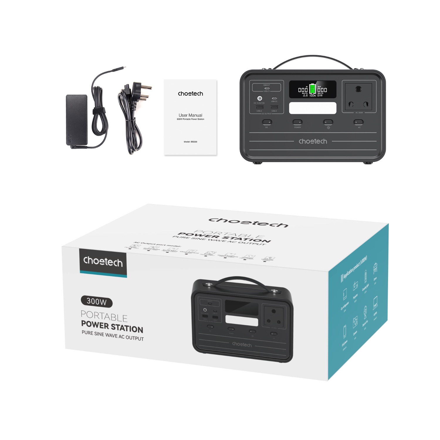 Choetech Portable Power Station 300W / 230Wh - Image 15