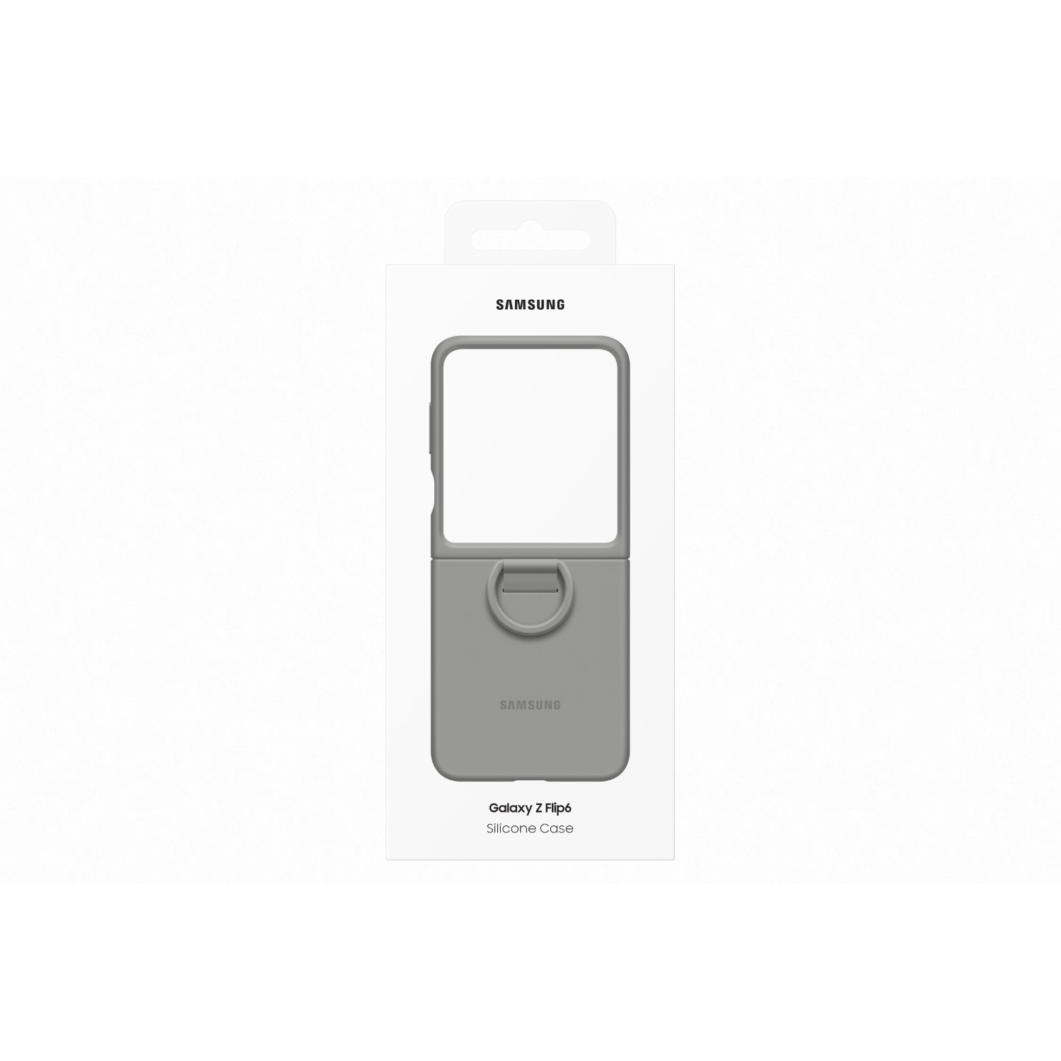 Samsung Silicone Cover With Ring - Samsung Galaxy Z Flip6 - Gray - Image 49