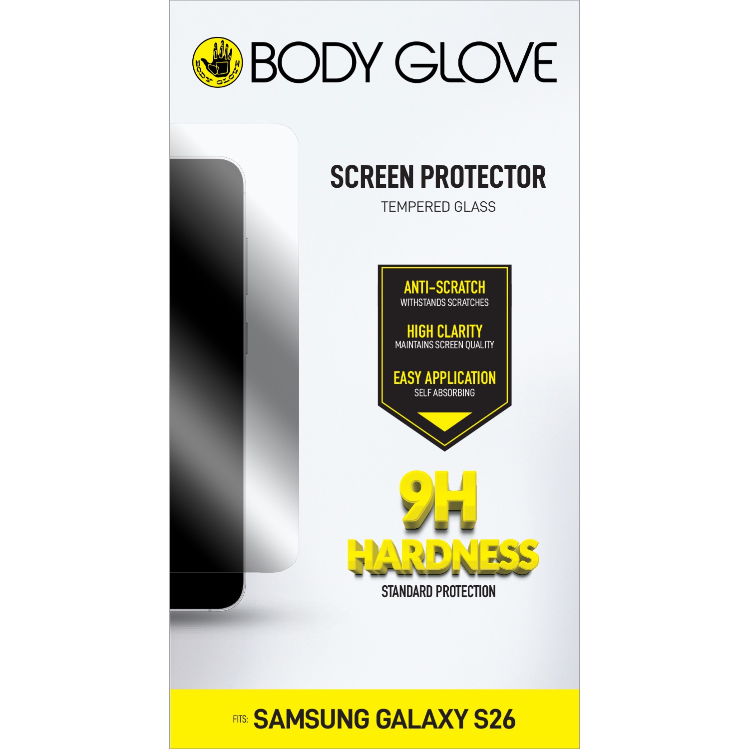 Body Glove Tempered Glass Screen Protector - Samsung Galaxy S26 - Clear - Image 11