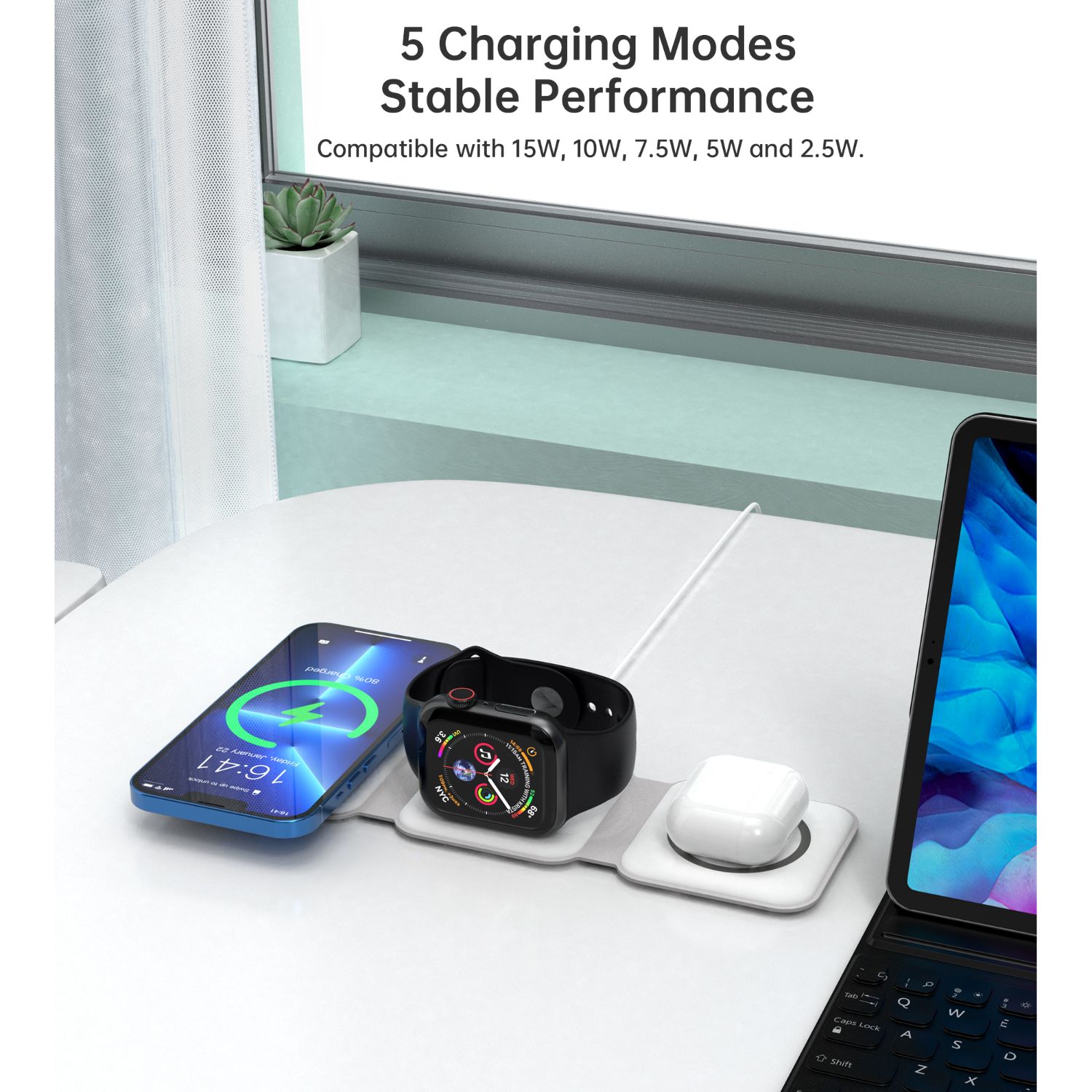 Choetech Magsafe Compatible Magnetic Wireless Charging Pad T588-F 15W - Image 31