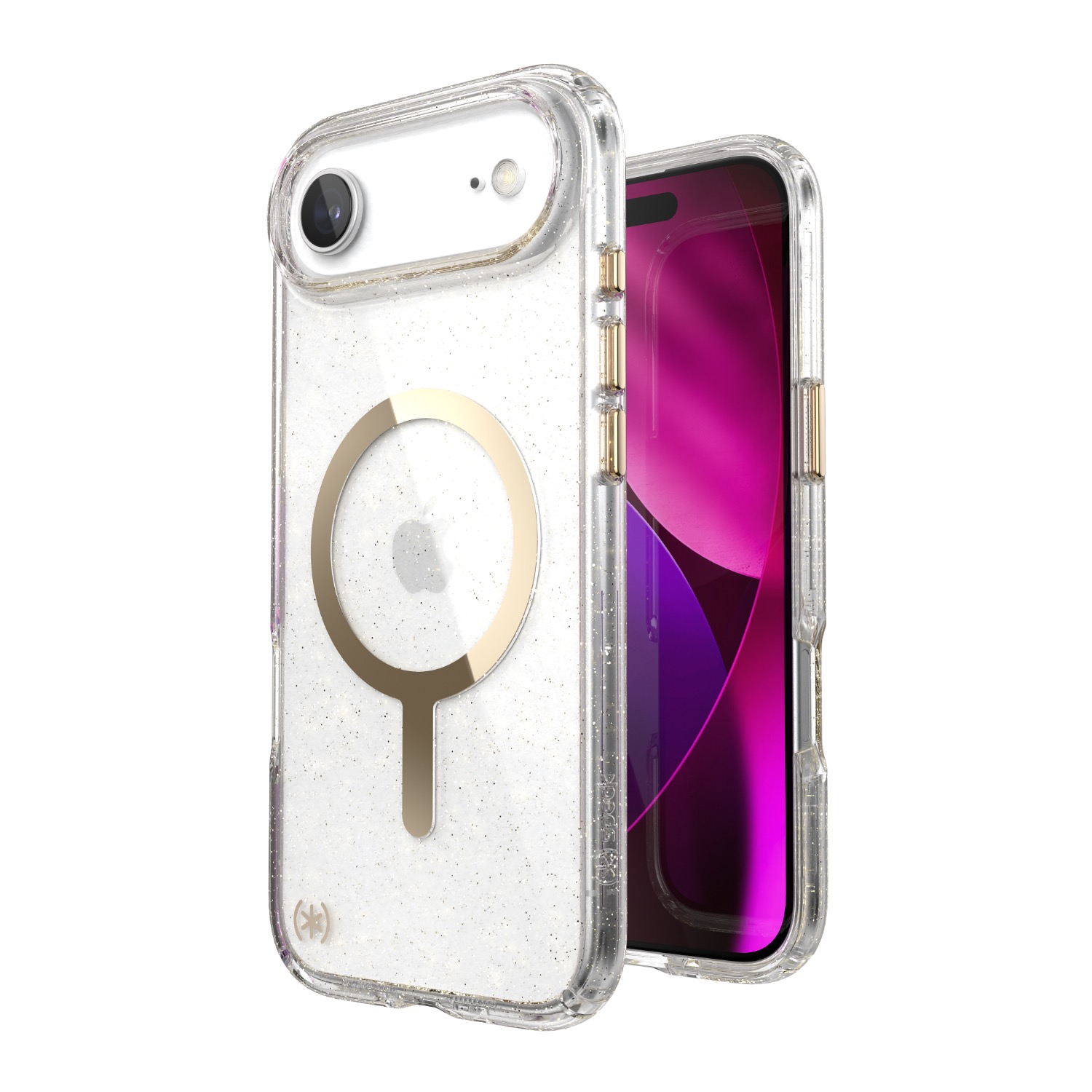 Speck Presidio Lux MagSafe Case - Apple iPhone Air - Gold Glitter - Image 84