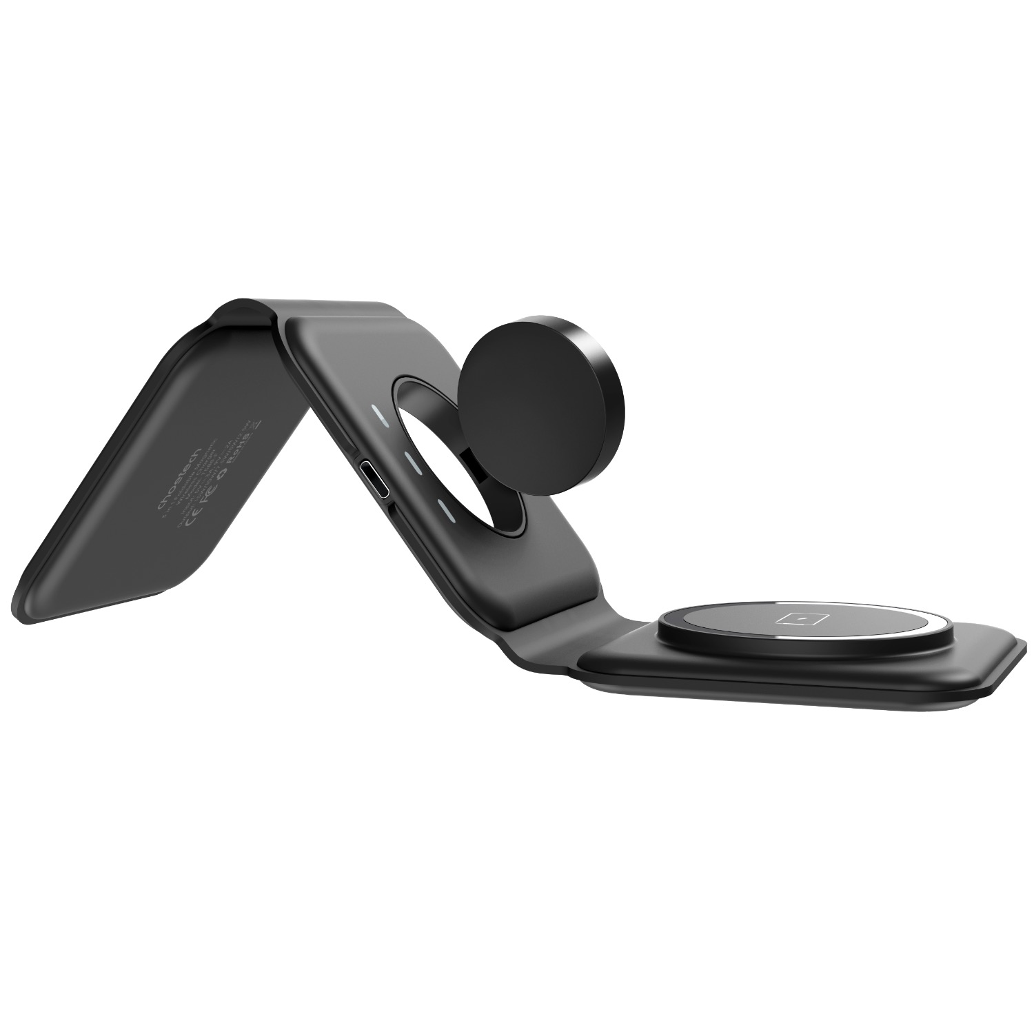 Choetech Foldable 3-in-1 Magnetic Wireless Travel Charger T588-F 15W - Black - Image 154