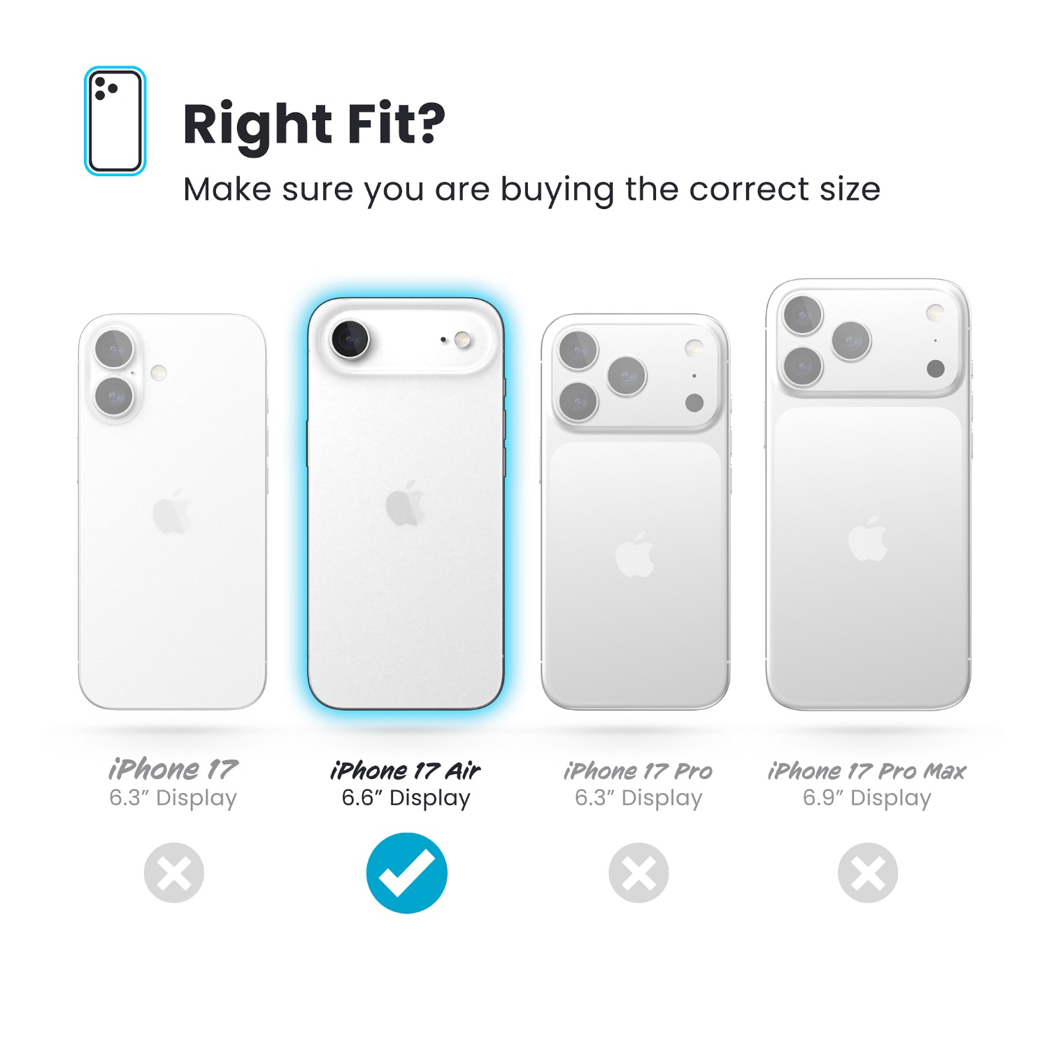 Speck Presidio Perfect Clear MagSafe Case - Apple iPhone Air - Clear - Image 88