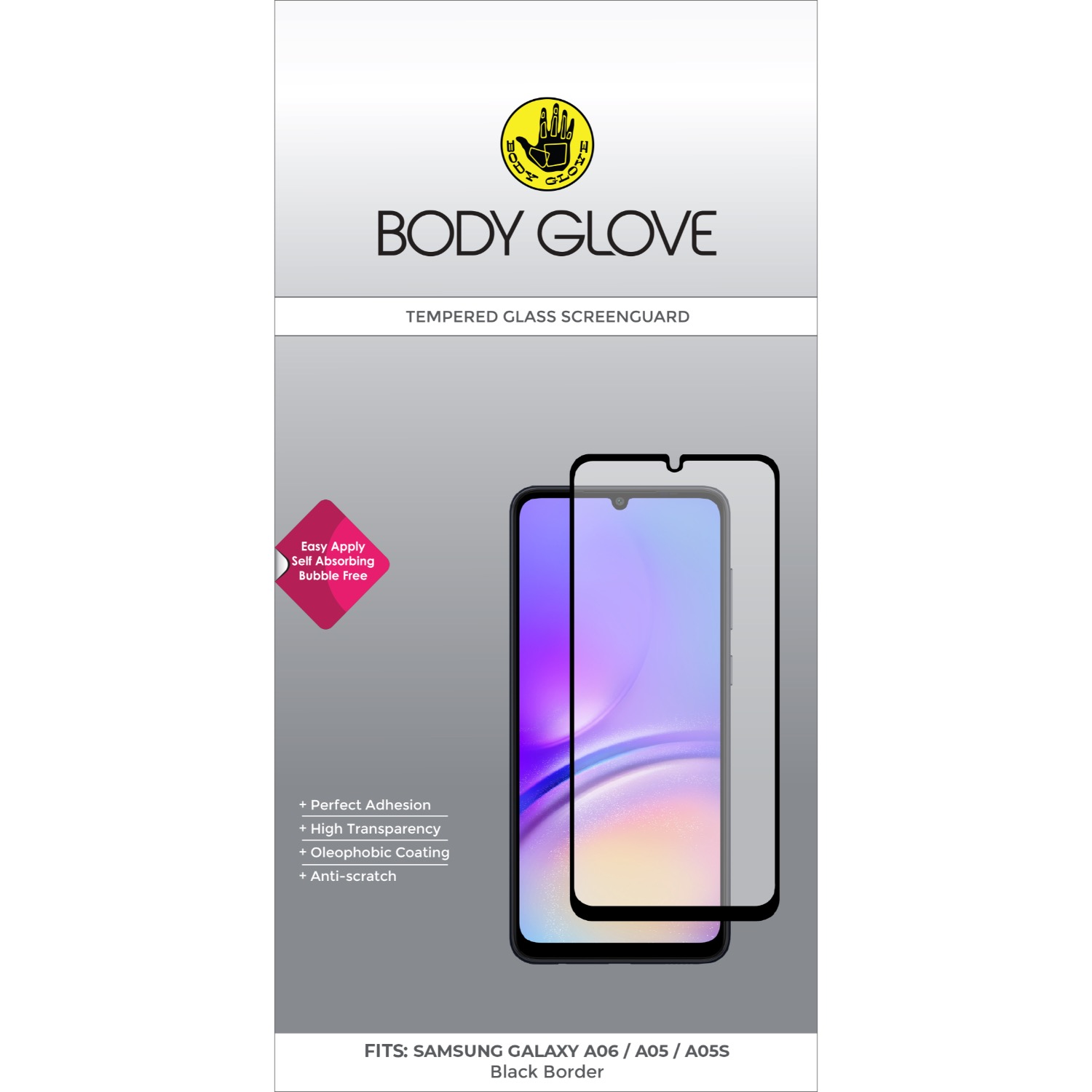 Body Glove Tempered Glass Screen Protector - Samsung Galaxy A07/A06/A05s/A05 - Image 119