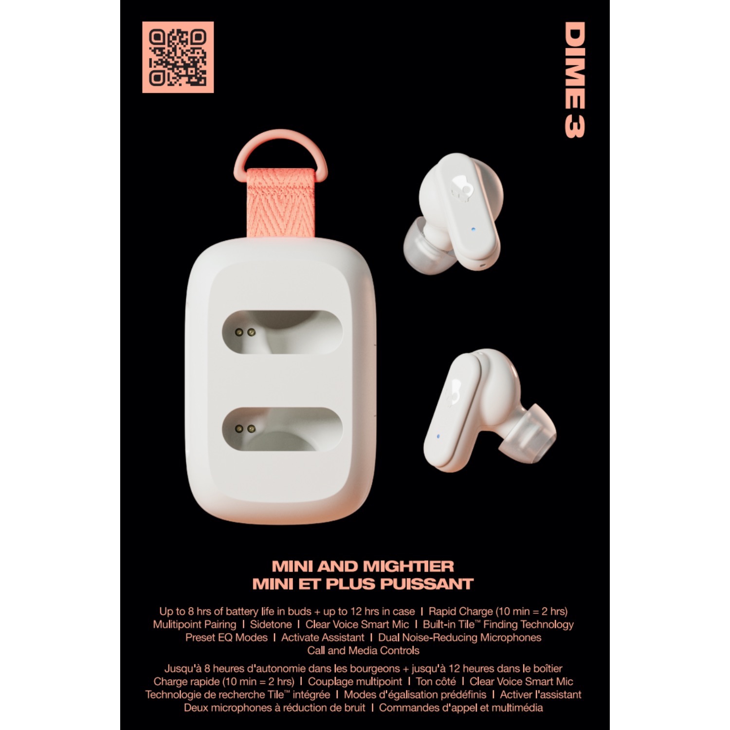 Skullcandy Dime® 3 True Wireless Earbuds - Bone - Image 40