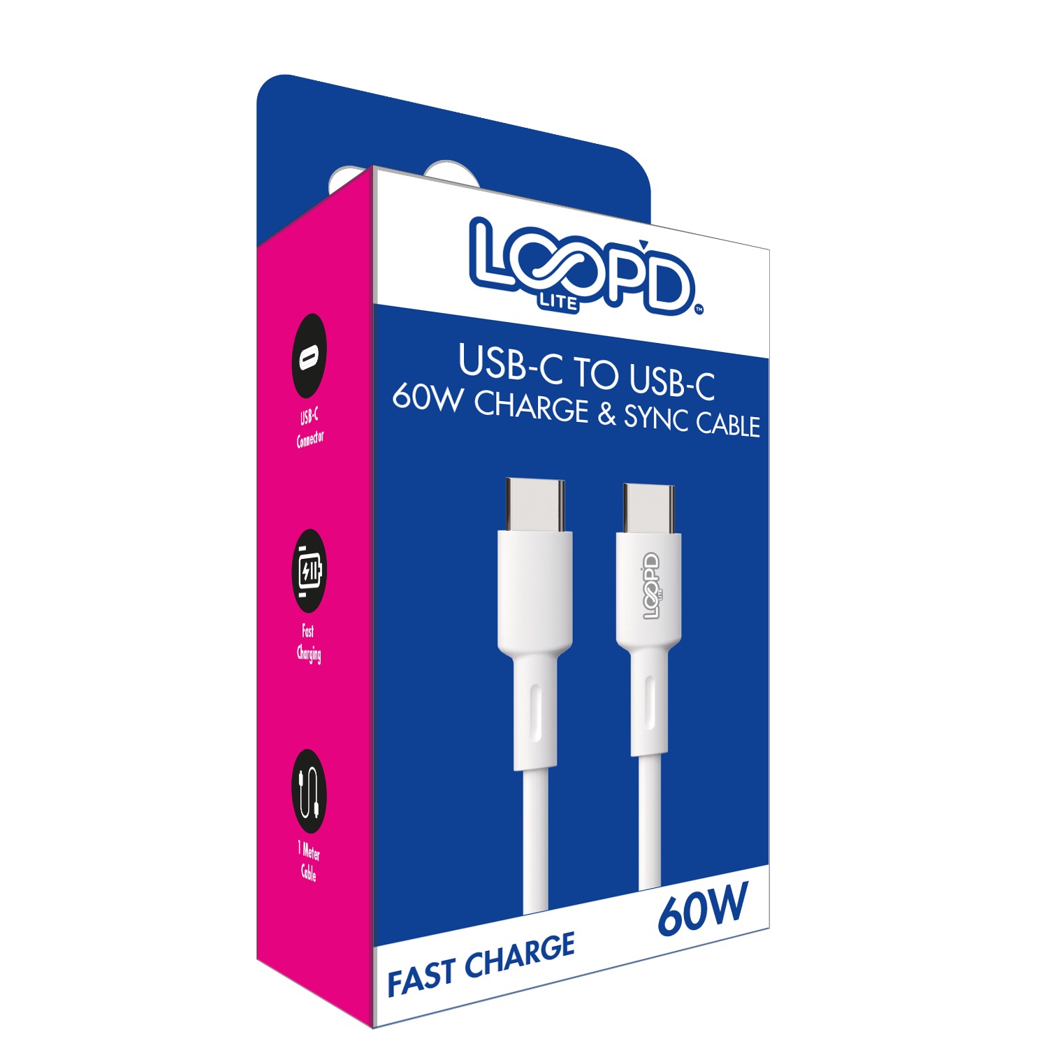 LOOPD Lite Type-C To Type-C Cable 60W - 1 Meter - Image 82
