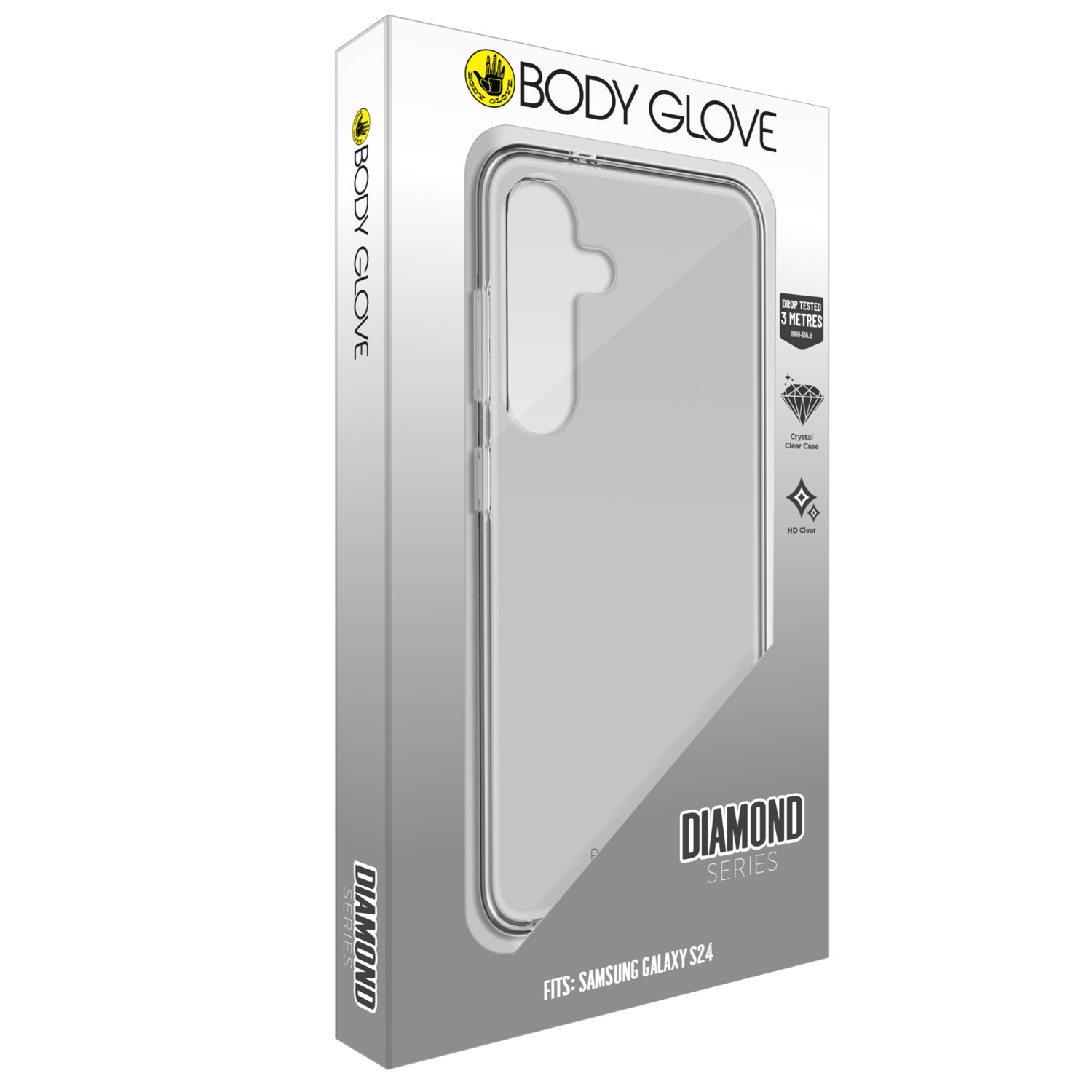 Body Glove Diamond Case - Samsung Galaxy S24 - Clear - Image 37
