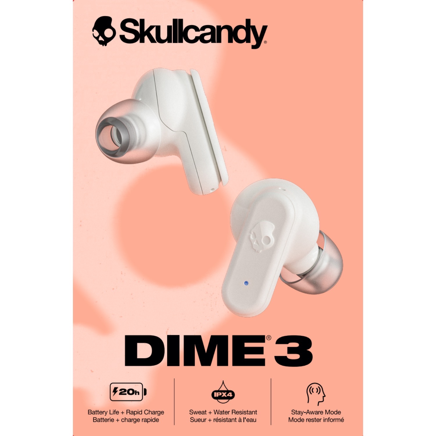 Skullcandy Dime® 3 True Wireless Earbuds - Bone - Image 39