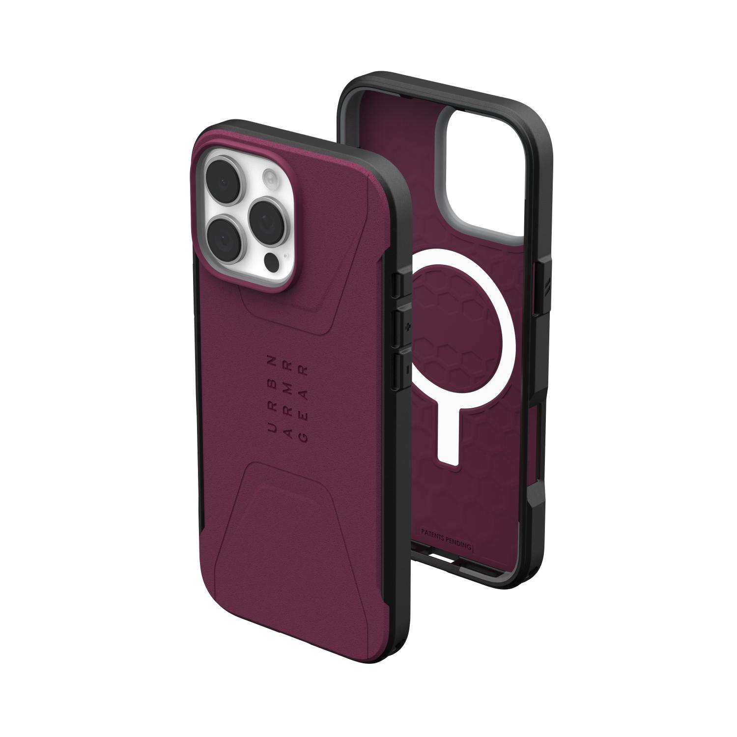 UAG Civilian Magsafe Case - Apple iPhone 16 Pro Max - Bordeaux - Image 49