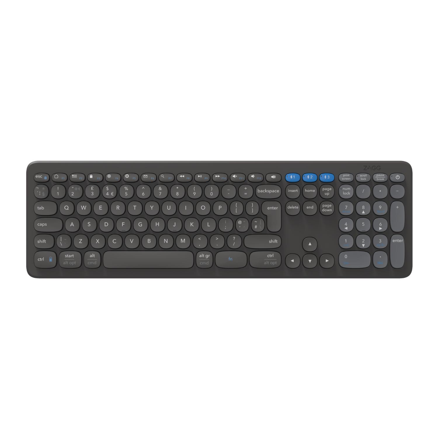 ZAGG Pro Wireless Keyboard 17-Inch - Grey - Image 155
