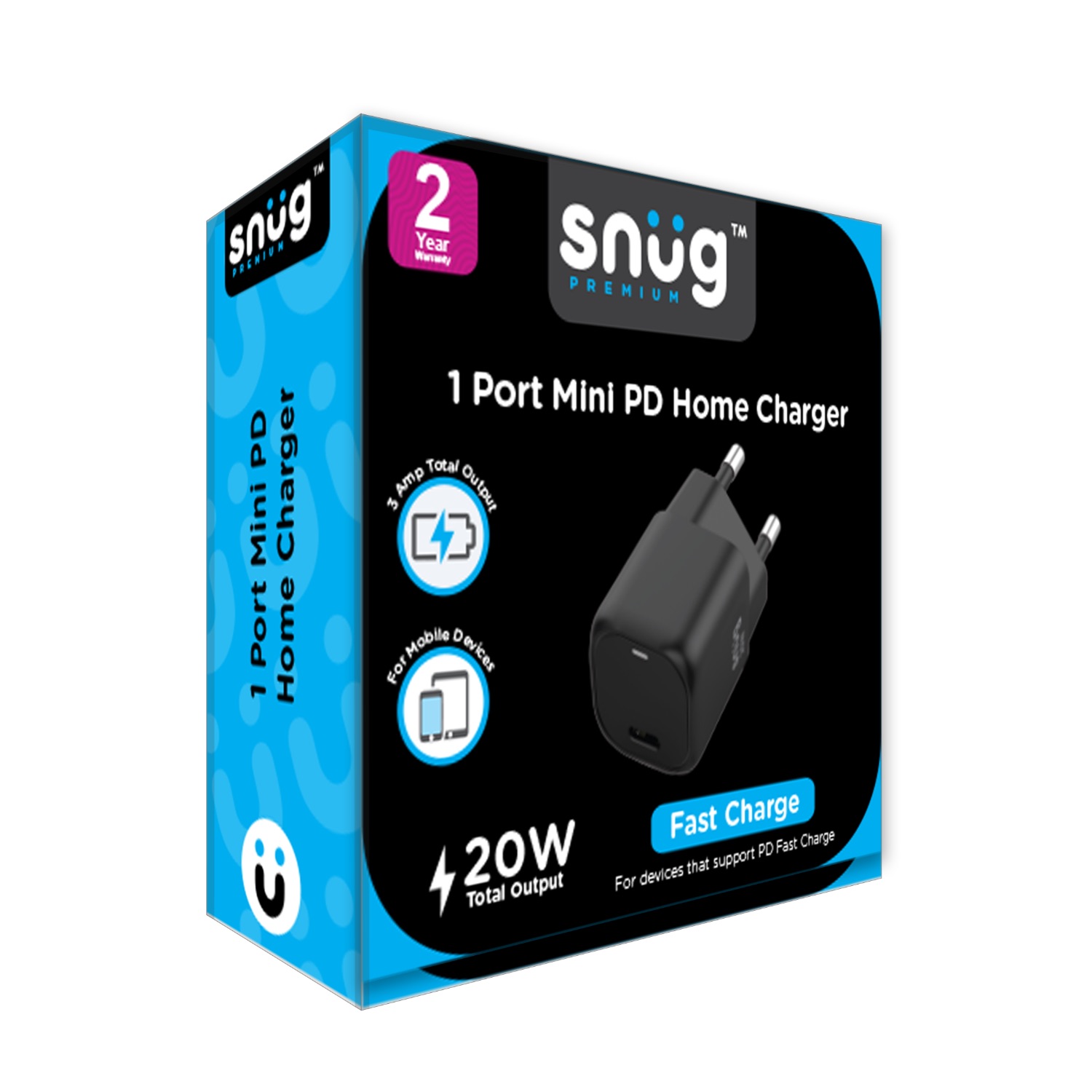Snug 1 Port Mini PD Home Charger - 20W - Image 65