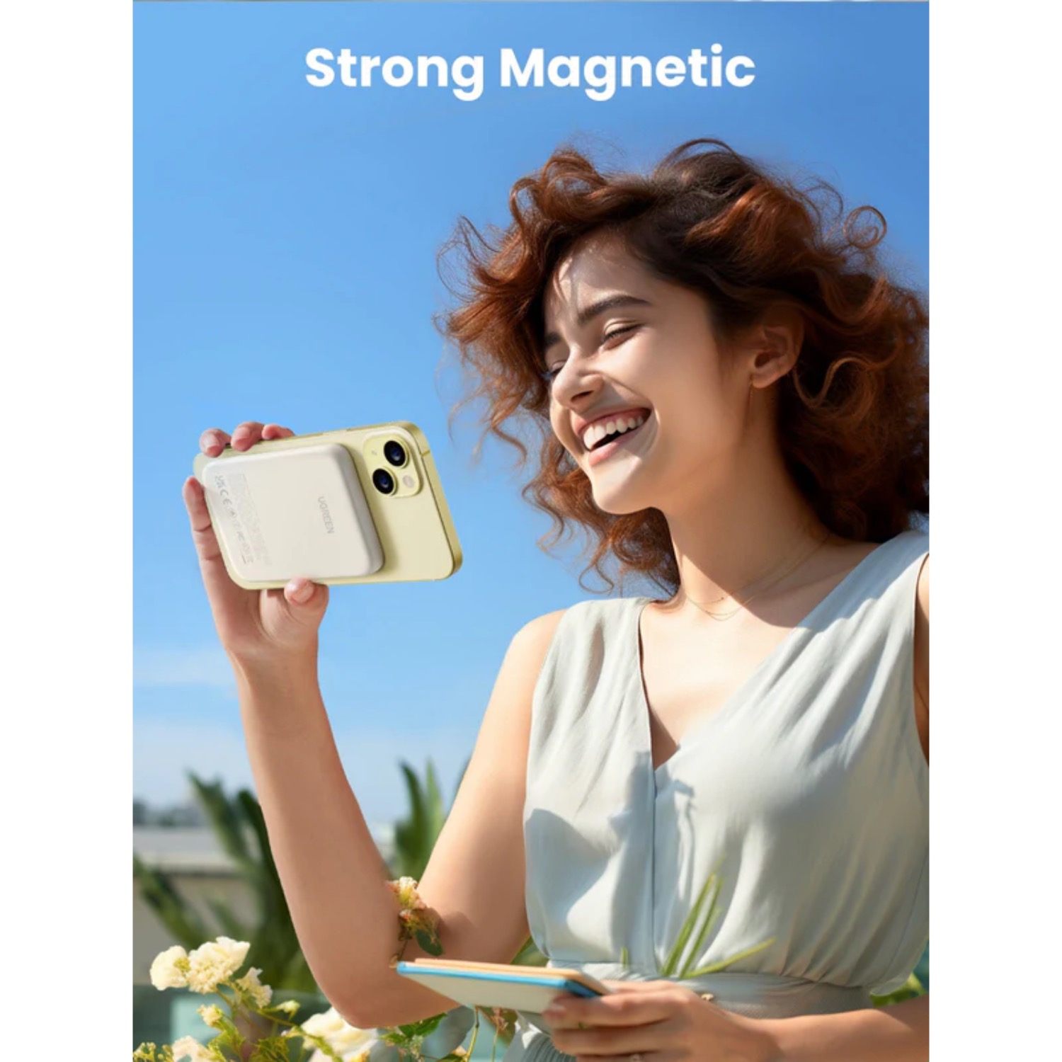 UGREEN Magnetic Wireless Power Bank 5000mAh - White - Image 141