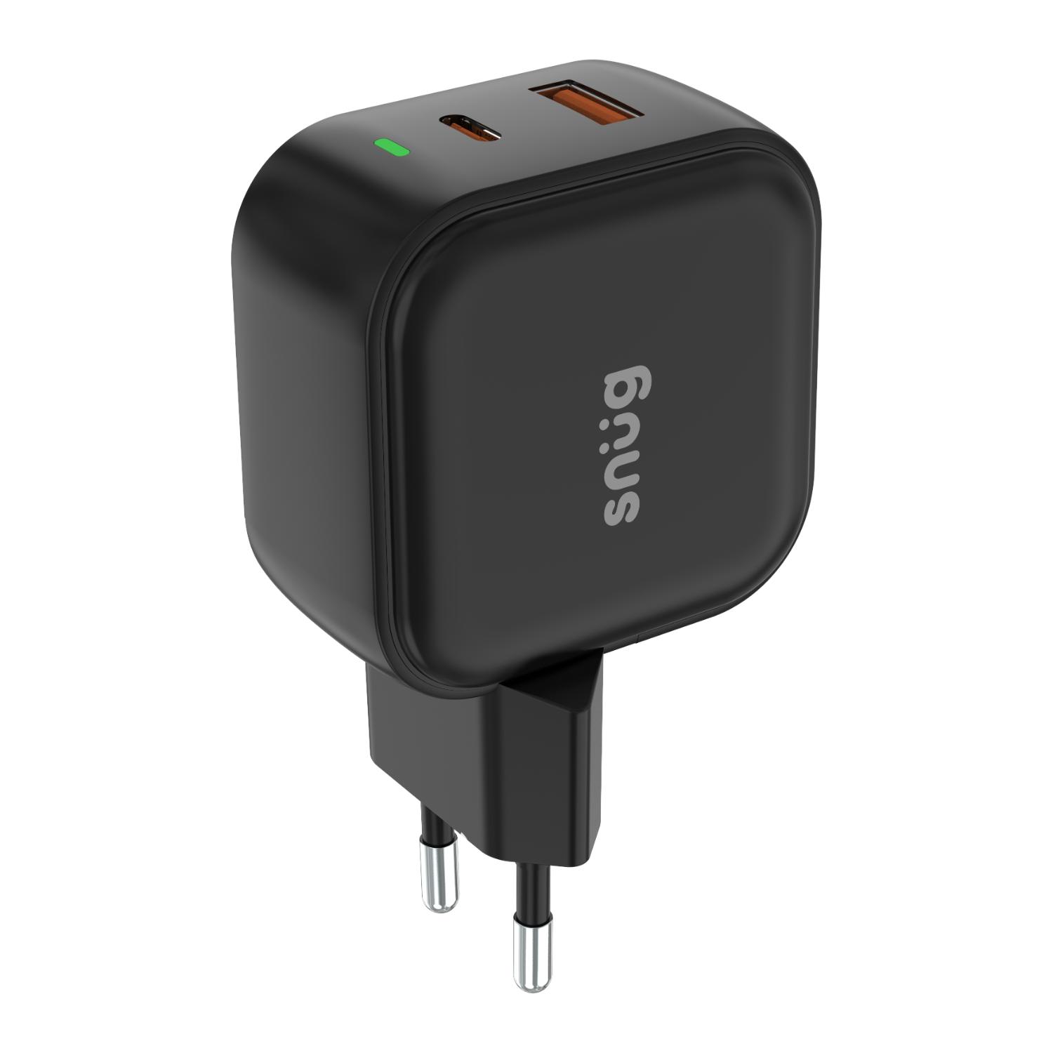 Snug USB/Type-C Wall Charger 45W – Black