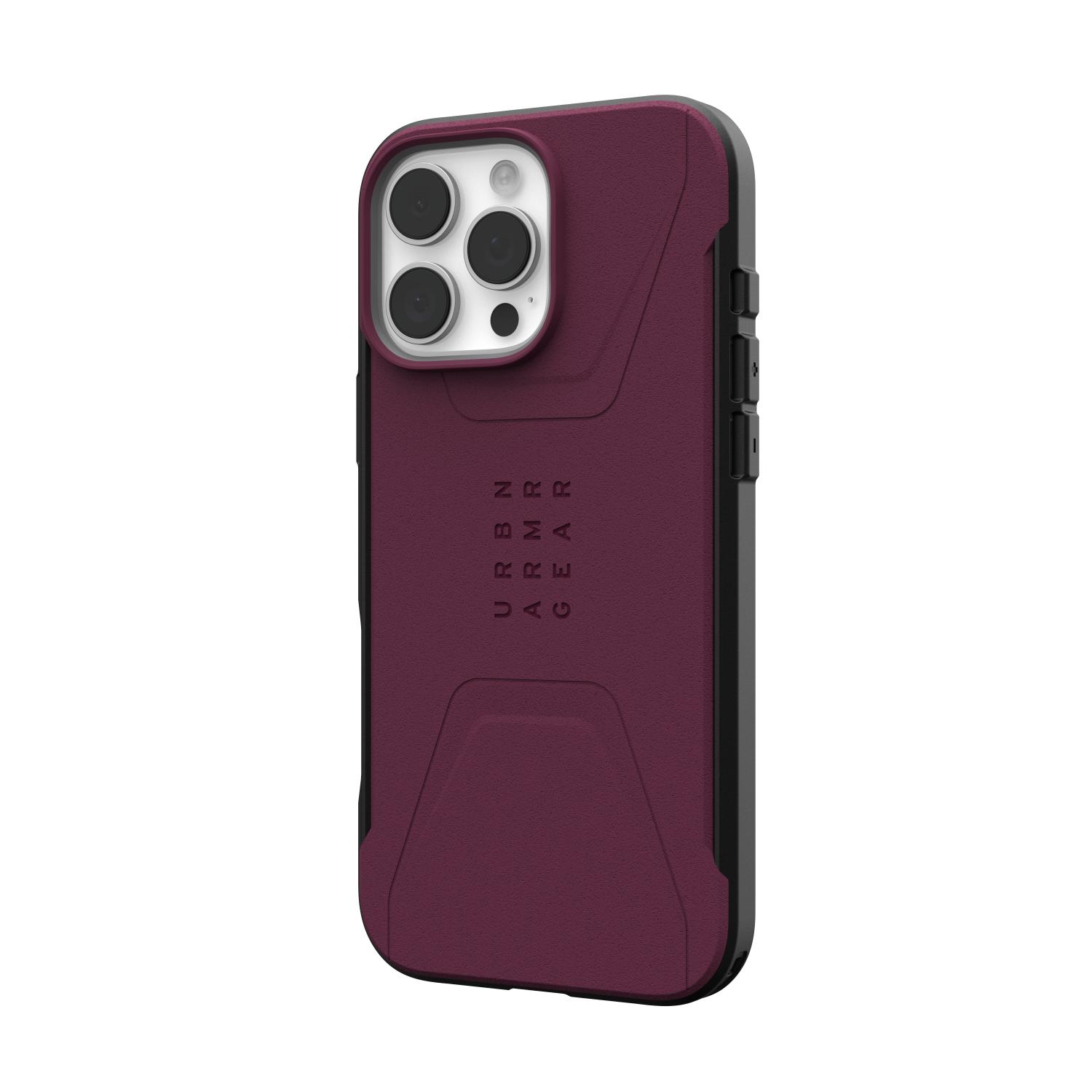 UAG Civilian Magsafe Case - Apple iPhone 16 Pro Max - Bordeaux - Image 51
