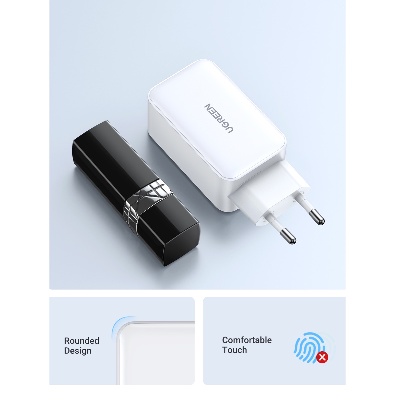 UGREEN 3 Port GaN PD Home Charger - 65W - Image 69