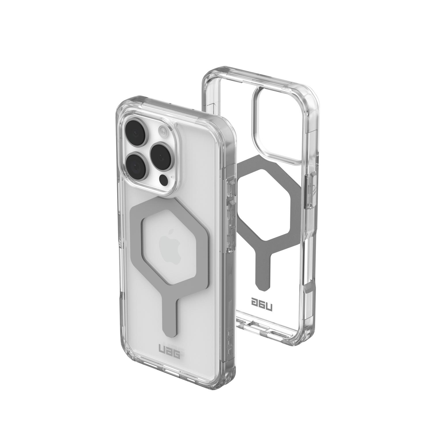 UAG Plyo Magsafe Case - Apple iPhone 16 Pro - Ice & Silver - Image 45