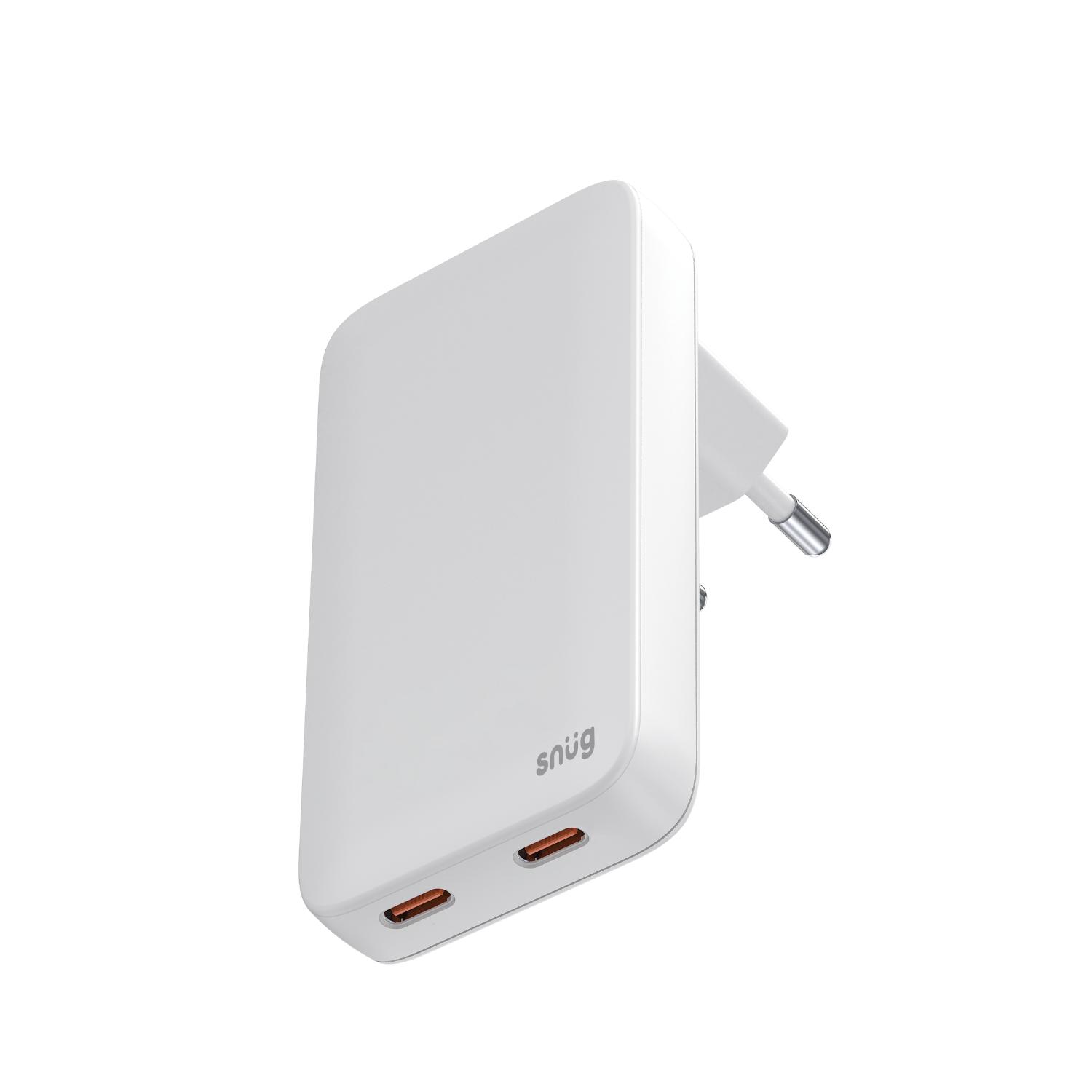 Snug 2 Port PD GaN Slim Wall Charger 45W - White - Image 72