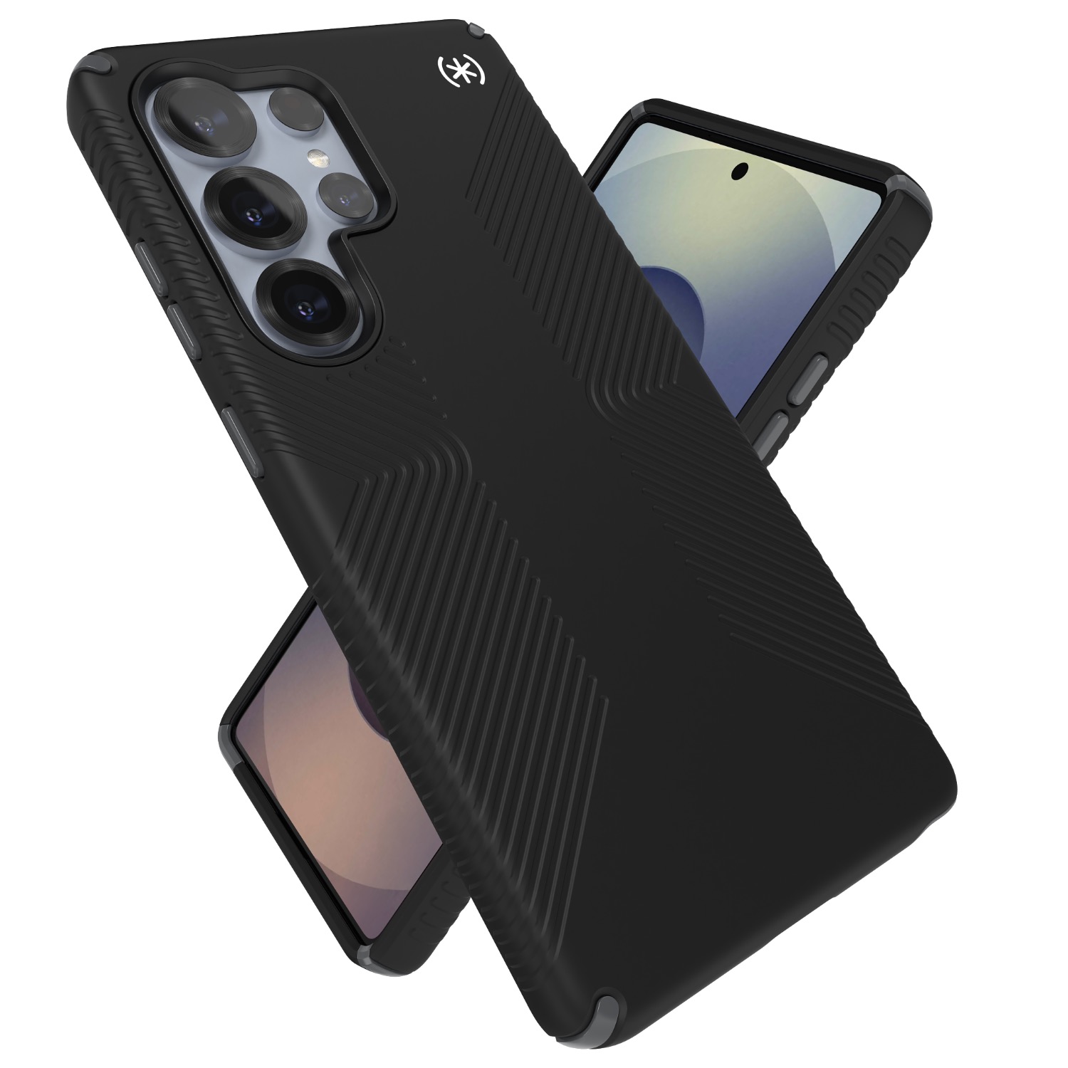 Speck Presidio2 Grip Case - Samsung Galaxy S25 Ultra - Black & Slate Grey - Image 11