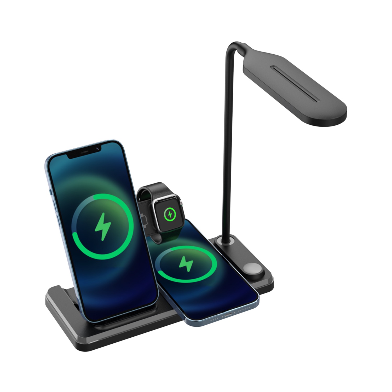Snug Wireless 4-In-1 LED Lamp Charger 15W - Black - Image 154