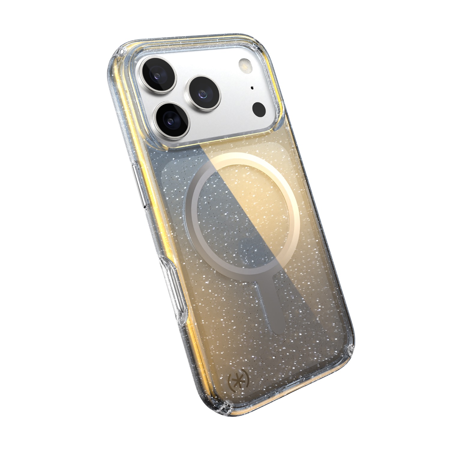Speck Presidio Lux MagSafe Case - Apple iPhone 17 Pro - Silver Glitter - Image 82