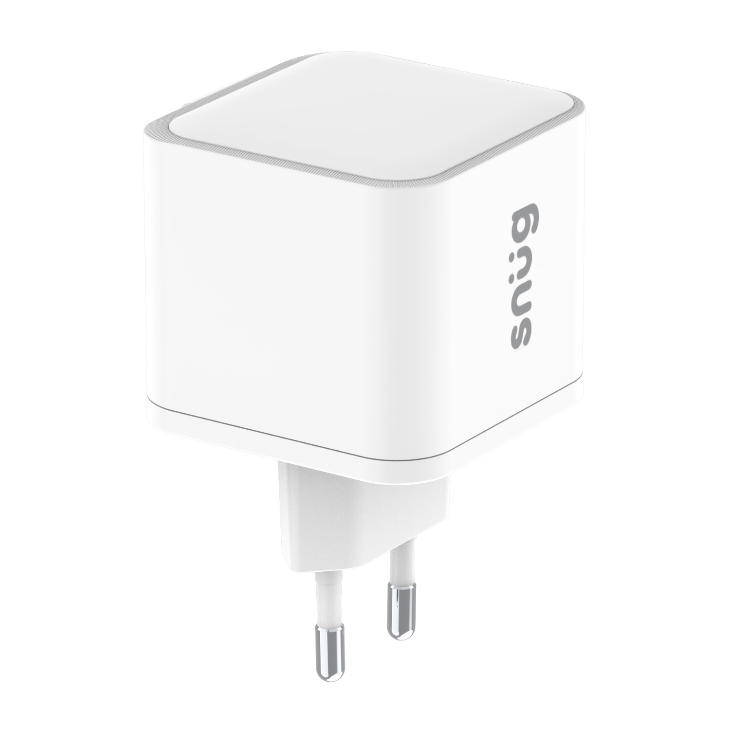 Snug 1 Port PD Charger With Retractable Cable - 35W - White - Image 74