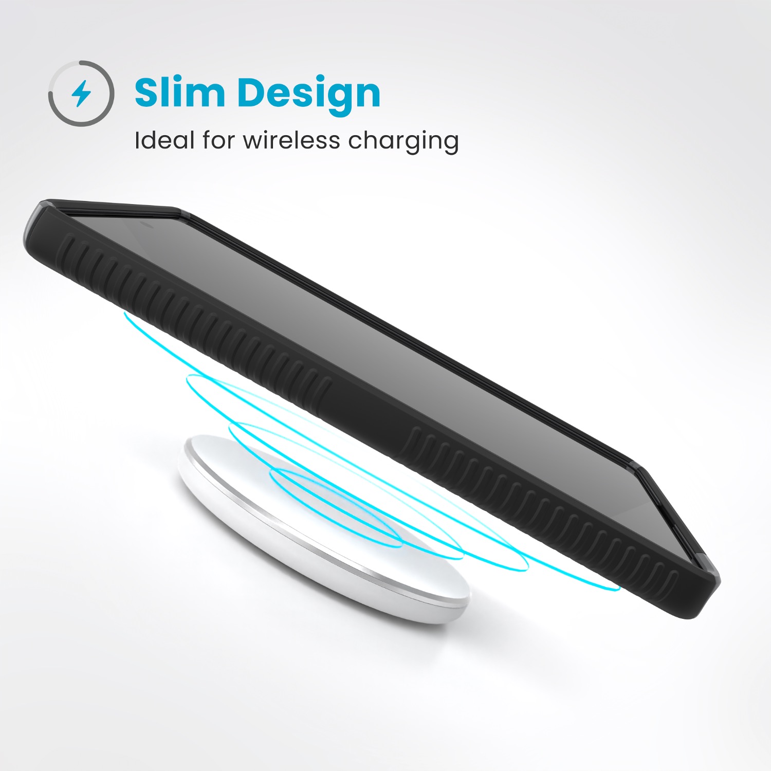 Speck Presidio2 Grip Case - Samsung Galaxy S25 Ultra - Black & Slate Grey - Image 19