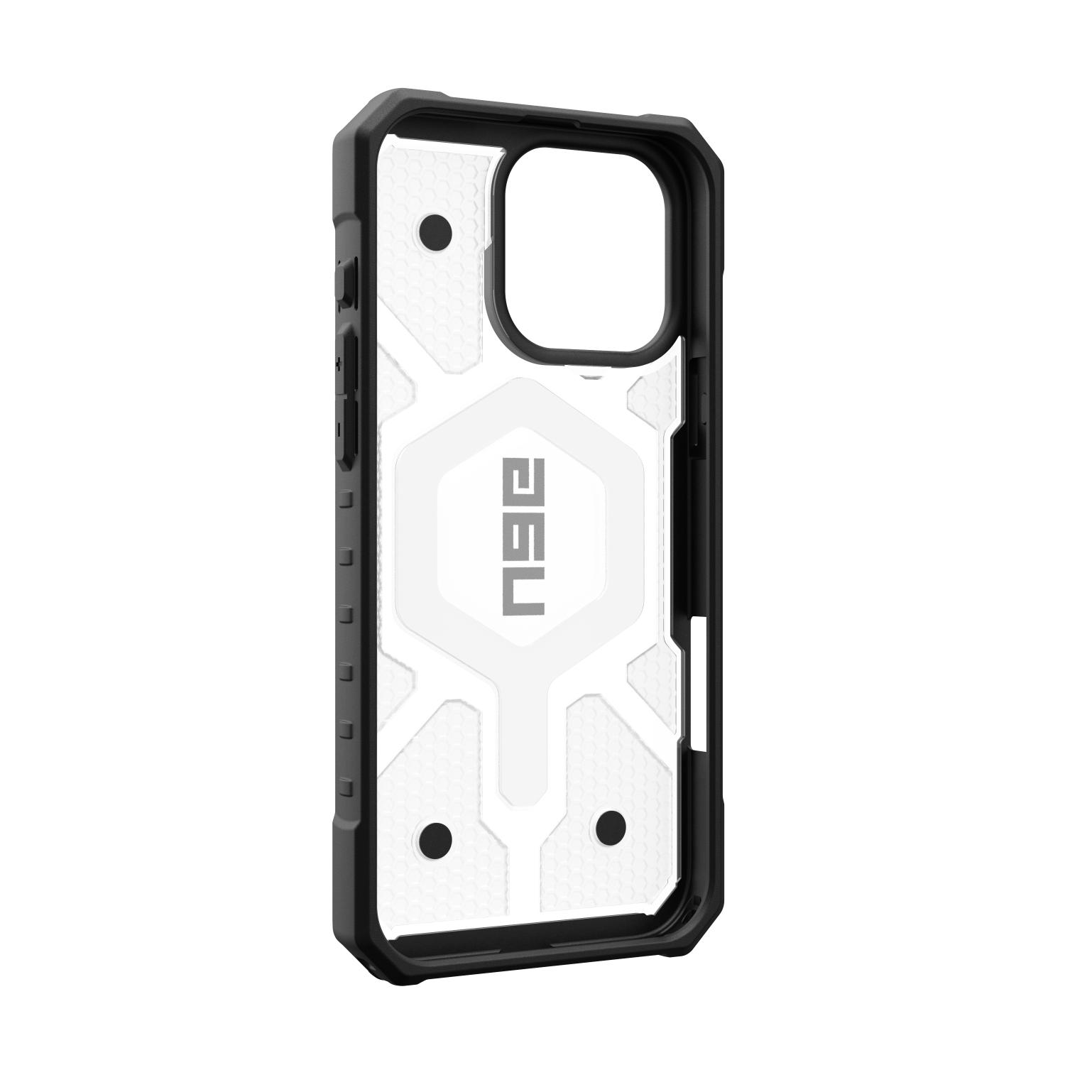 UAG Pathfinder Clear Magsafe Case - Apple iPhone 16 Pro Max - Ice & Silver - Image 46