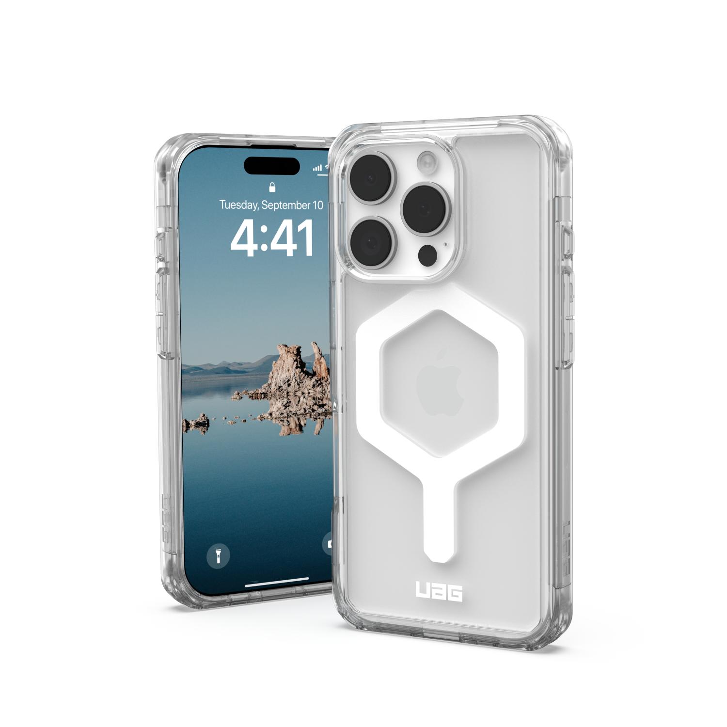 UAG Plyo Magsafe Case - Apple iPhone 16 Pro - Ice & White - Image 43