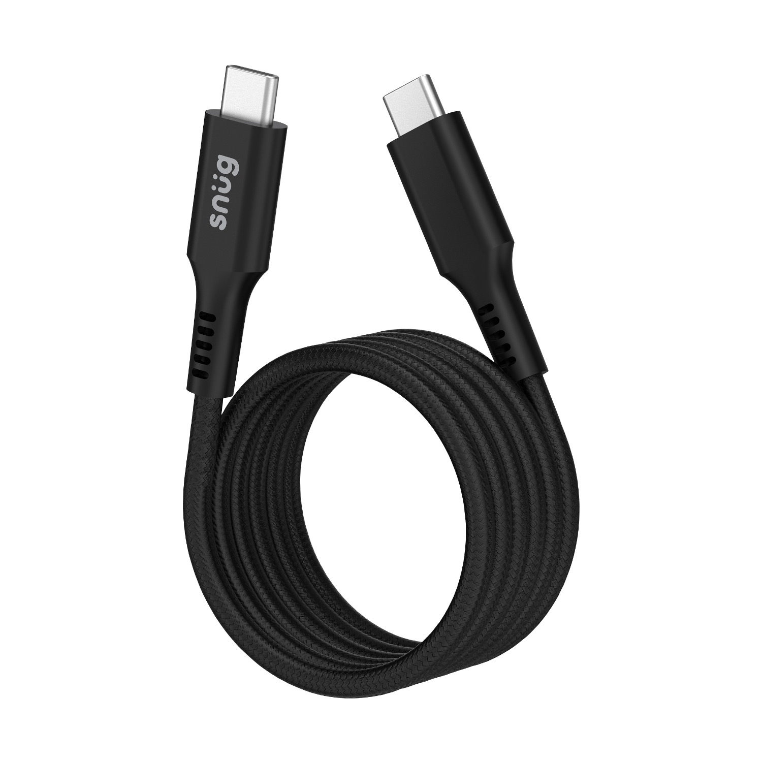 Snug Type-C To Type-C Magnetic Braided Cable 60W - 1.2 Metre - Black - Image 31