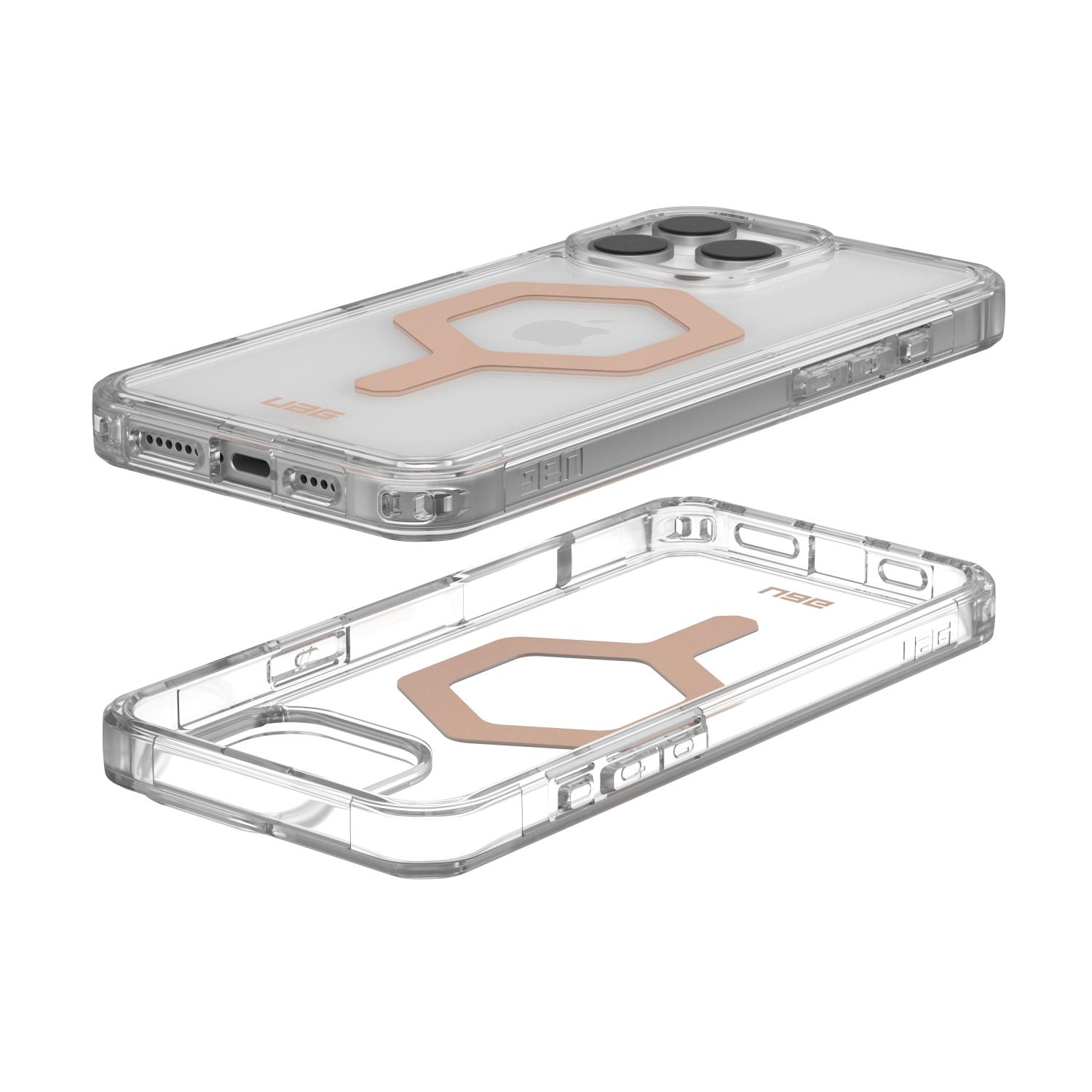 UAG Plyo Magsafe Case - Apple iPhone 16 Pro Max - Ice & Rose Gold - Image 69