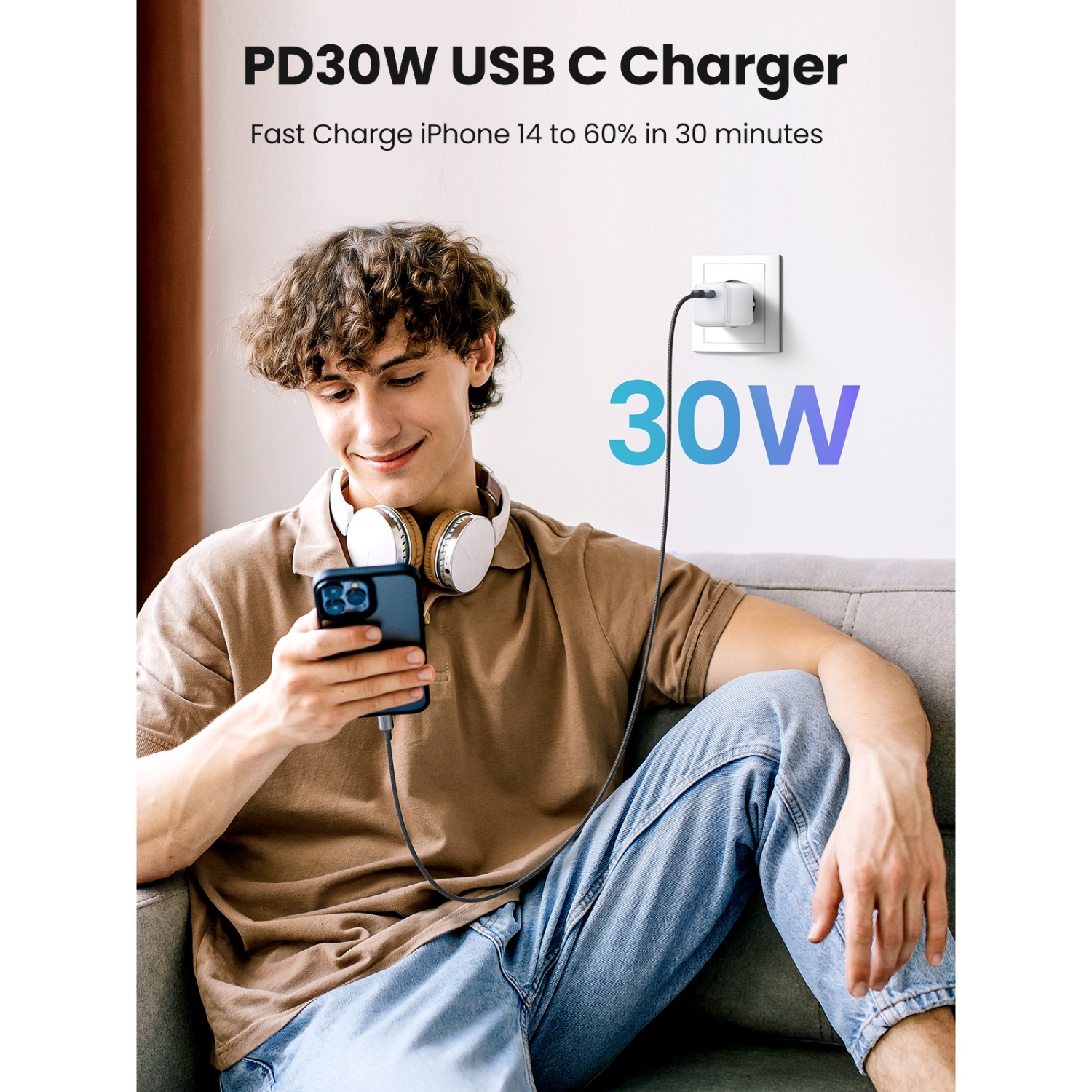 UGREEN 1 Port GaN PD Home Charger - 30W - Image 71