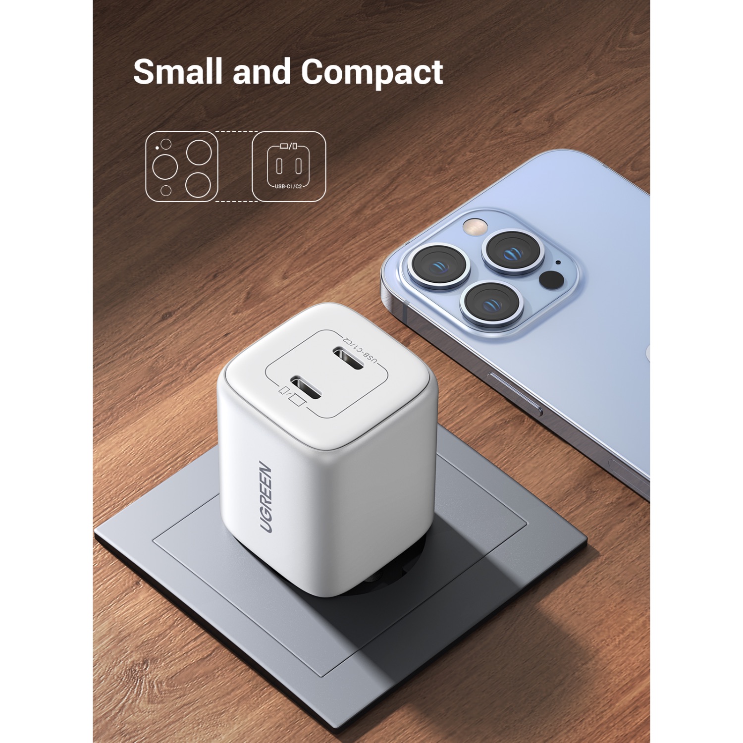 UGREEN 2 Port GaN PD Home Charger - 45W - Image 68