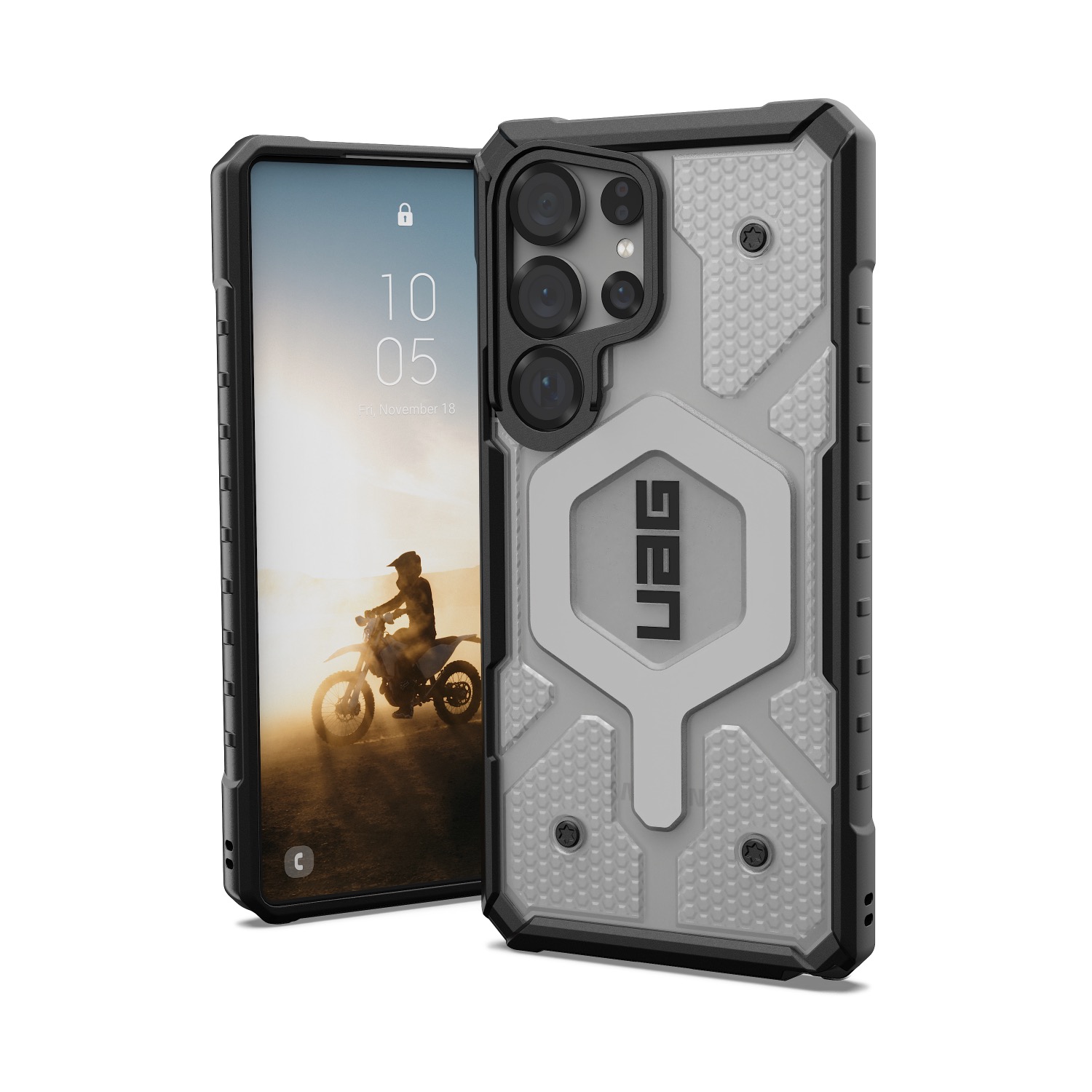 UAG Pathfinder Clear Magsafe Case - Samsung Galaxy S25 Ultra - Silver - Image 166