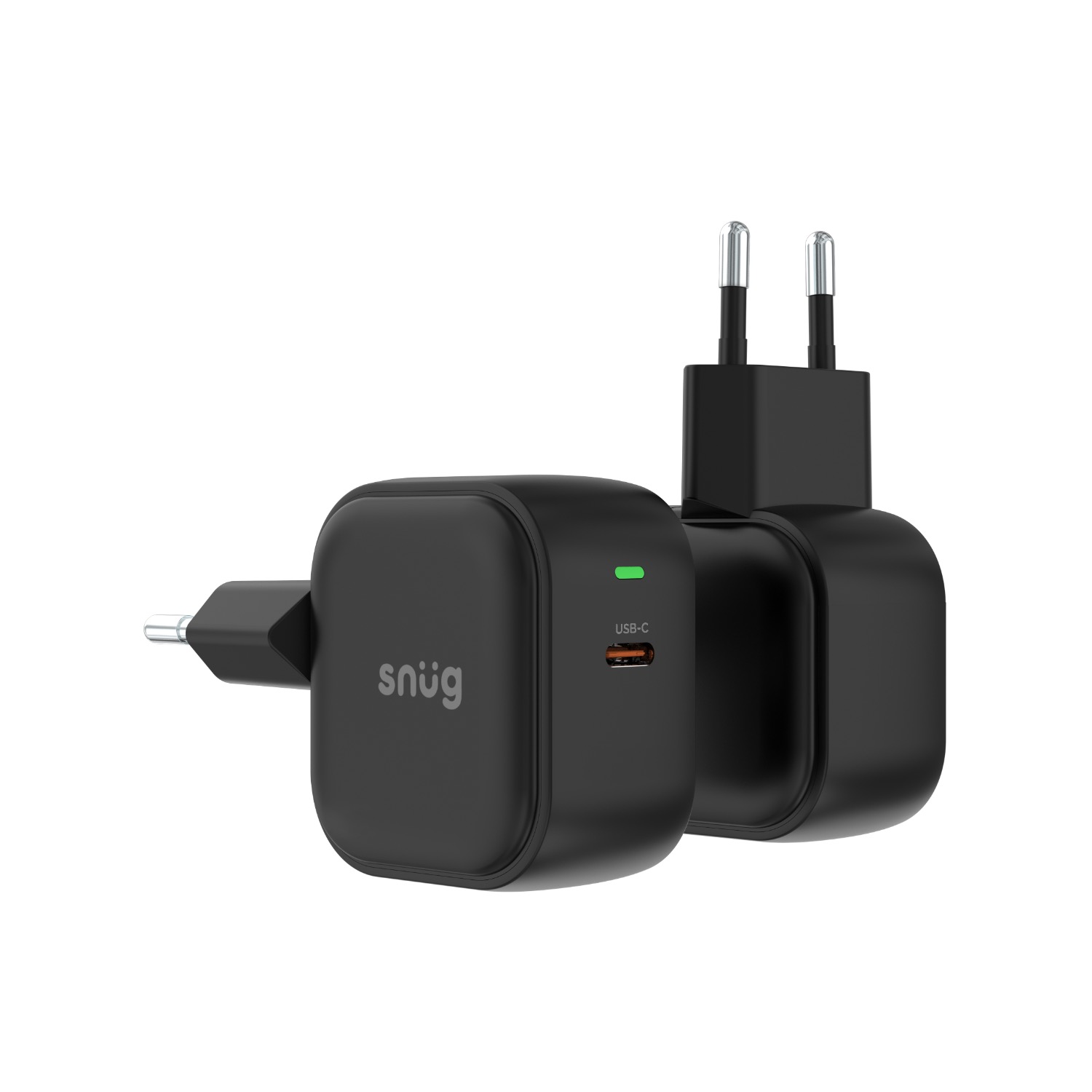 Snug 1 Port PD Wall Charger 25W - Black - Image 3