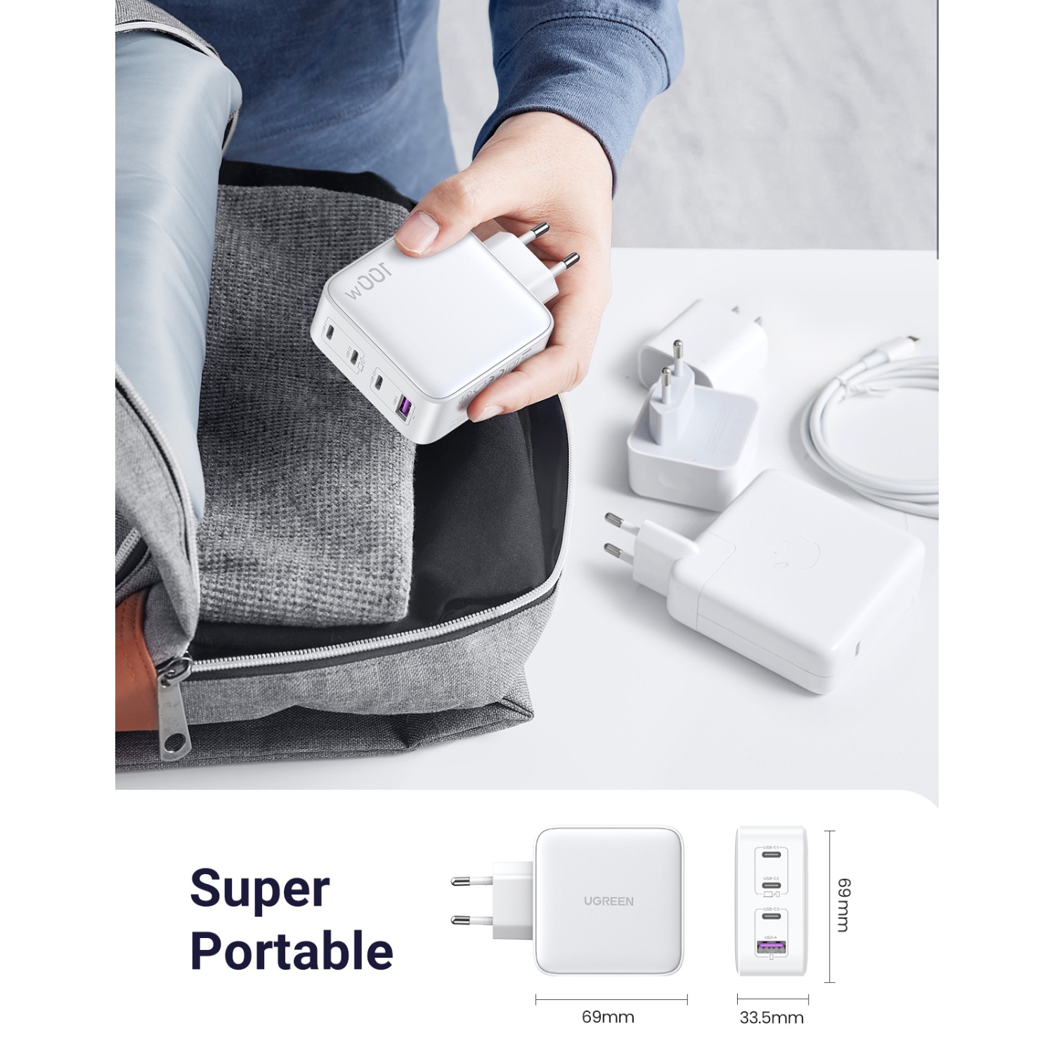 UGREEN 4 Port GaN PD Home Charger - 100W - Image 67