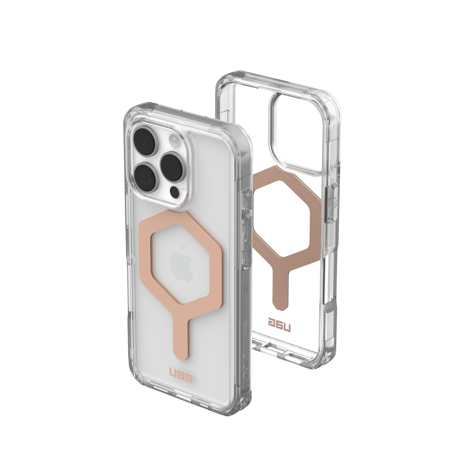 UAG Plyo Magsafe Case - Apple iPhone 16 Pro - Ice & Rose Gold - Image 45