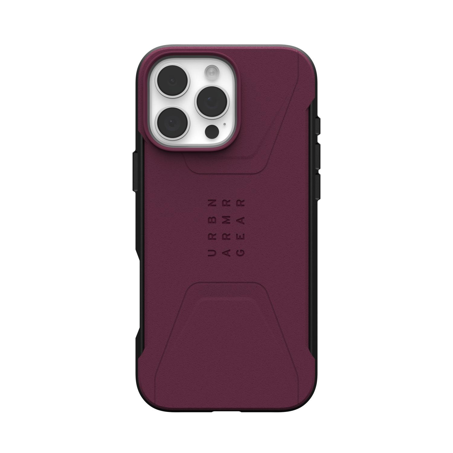 UAG Civilian Magsafe Case - Apple iPhone 16 Pro Max - Bordeaux - Image 50