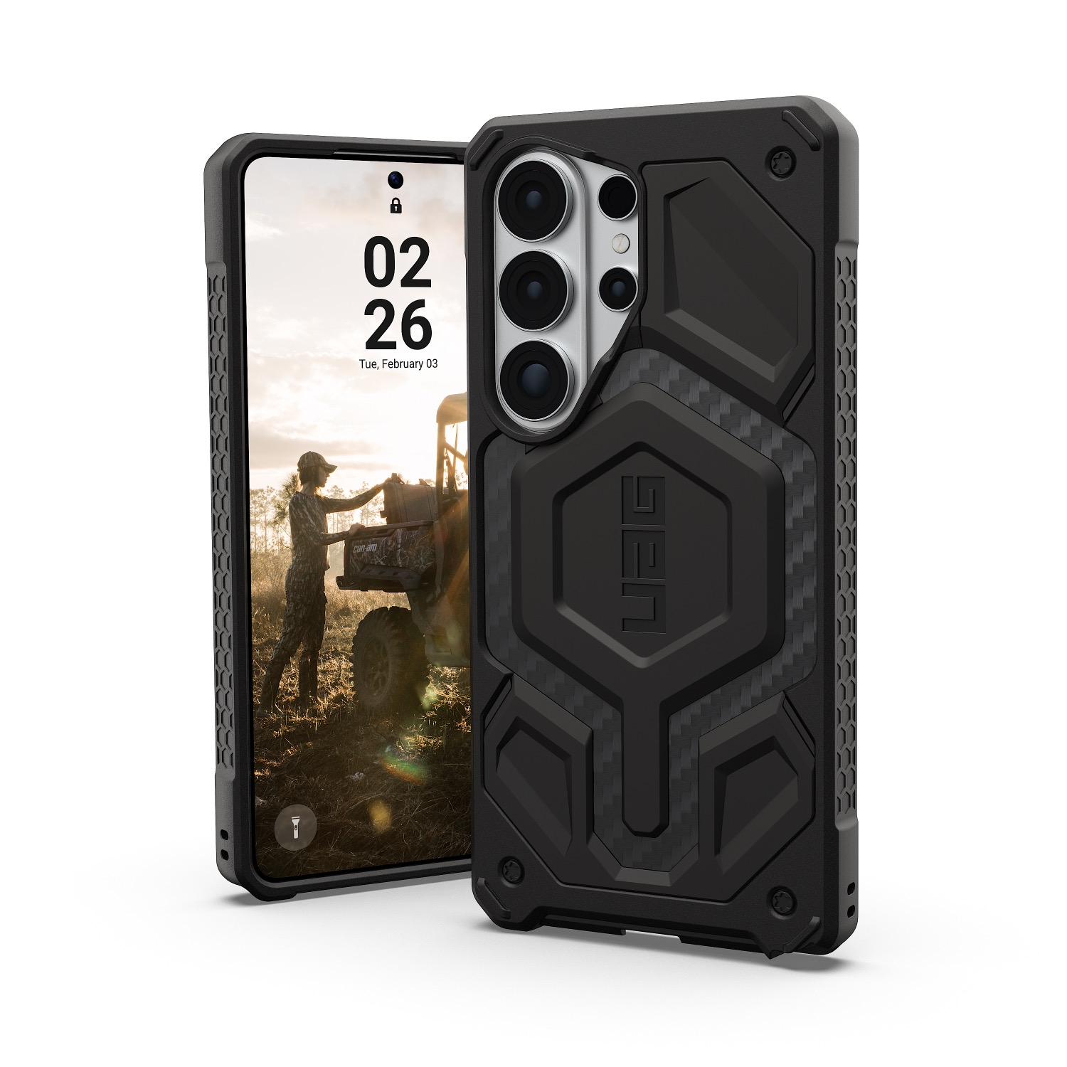 UAG Monarch Pro Magnetic Case - Samsung Galaxy S26 Ultra - Carbon Fibre - Image 62