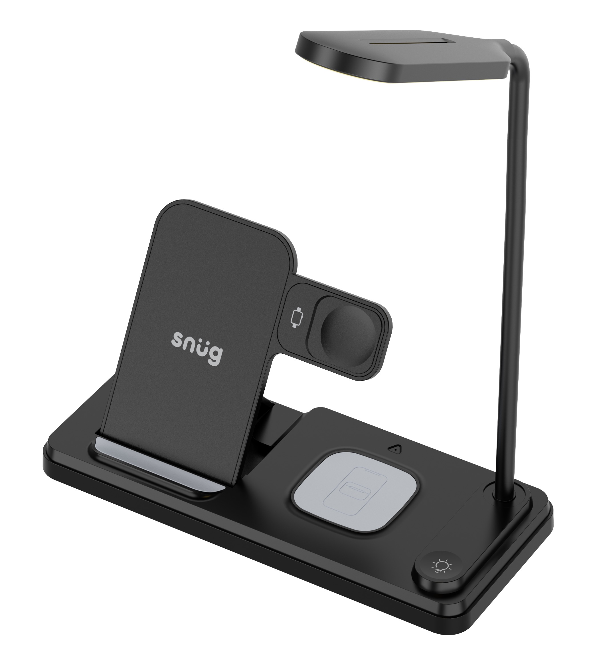 Snug Wireless 4-In-1 LED Lamp Charger 15W - Black - Image 144
